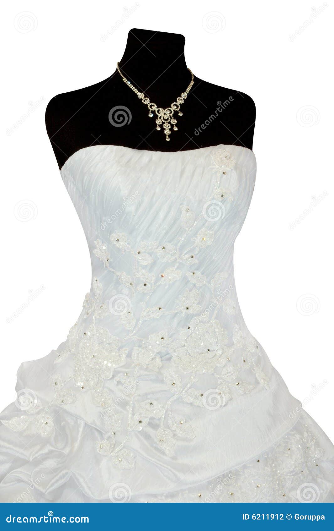 Wedding dress stock photo. Image of jewelry, fashion, marry 6211912