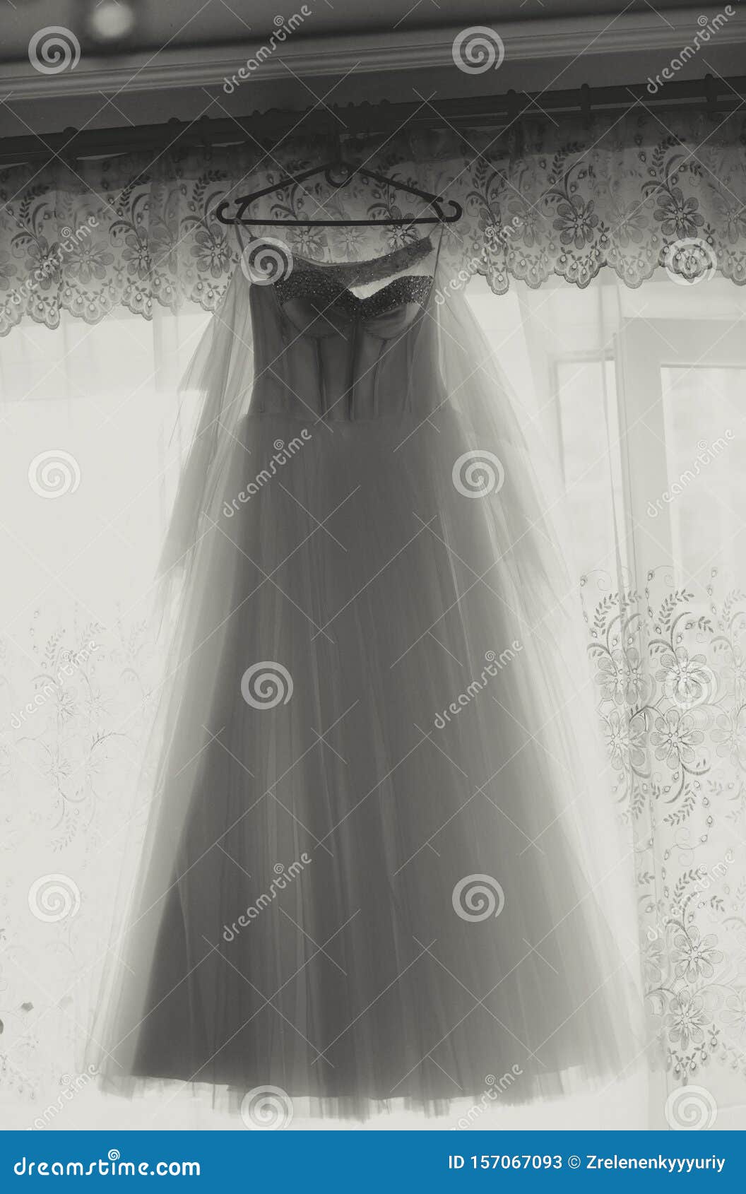 Wedding dress stock image. Image of formal, female, lifestyles - 157067093