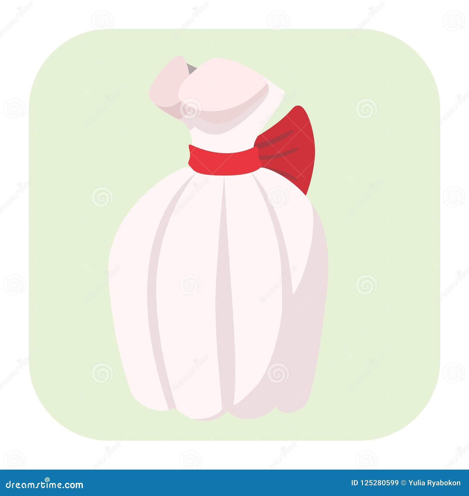 Wedding dress cartoon icon stock illustration. Illustration of fashion