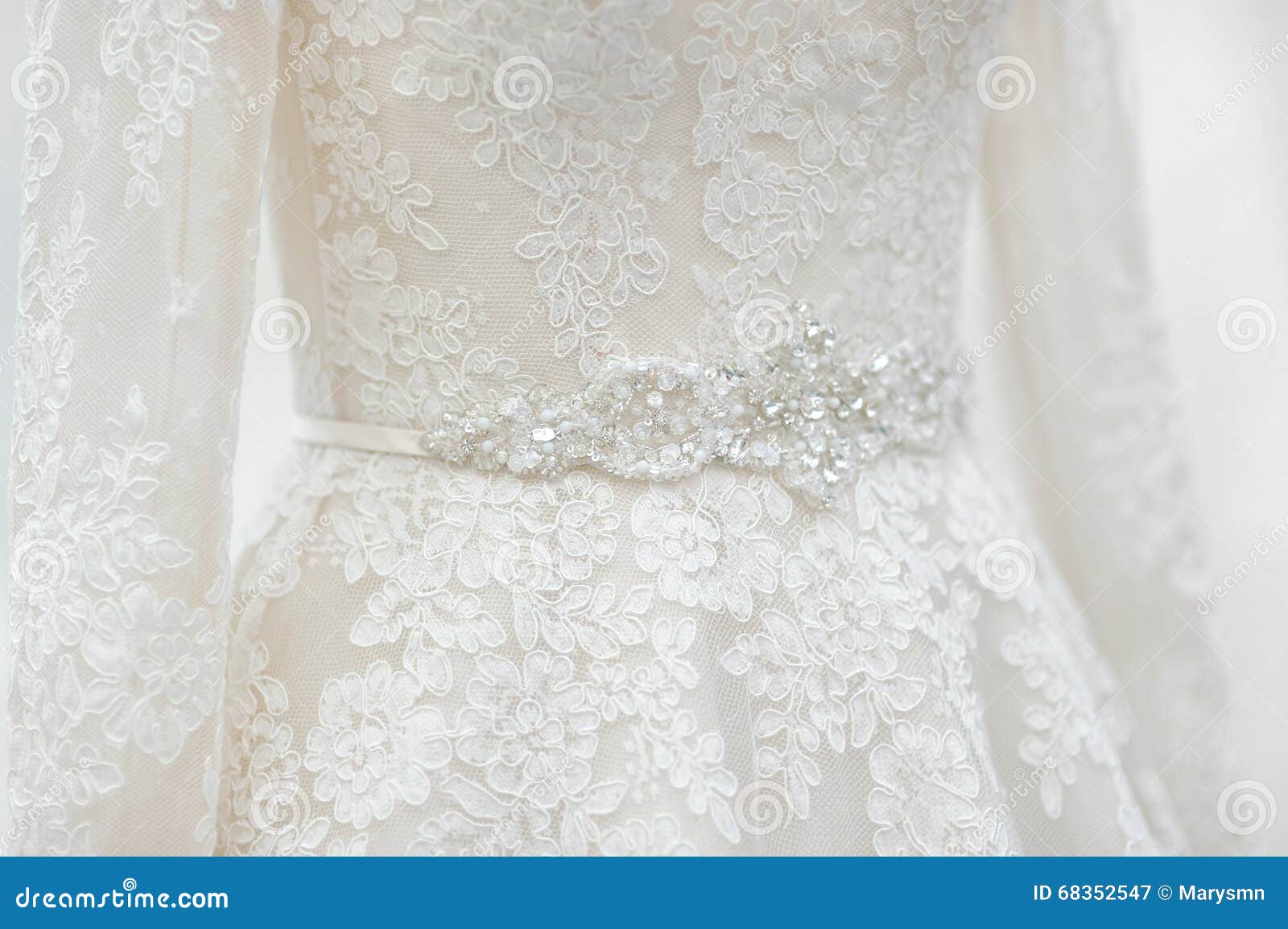 Wedding dress close up stock image. Image of ceremony - 68352547