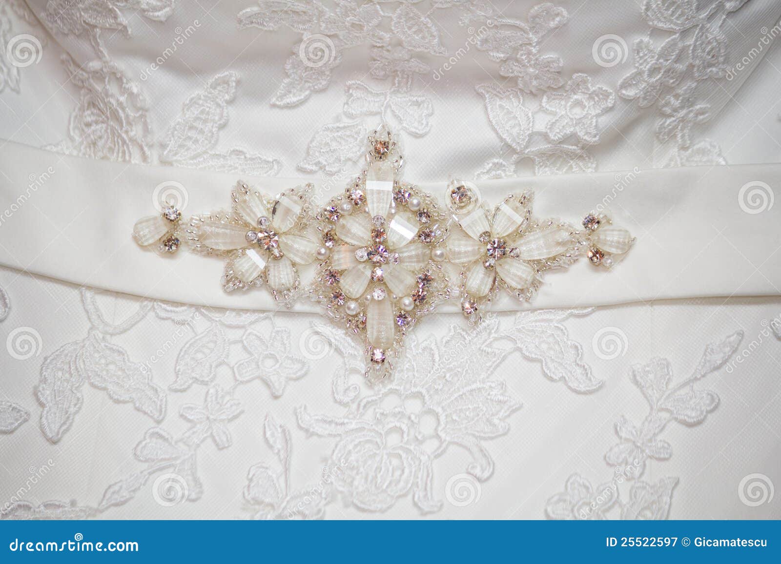 Wedding dress detail stock image. Image of figure, bodice - 25522597