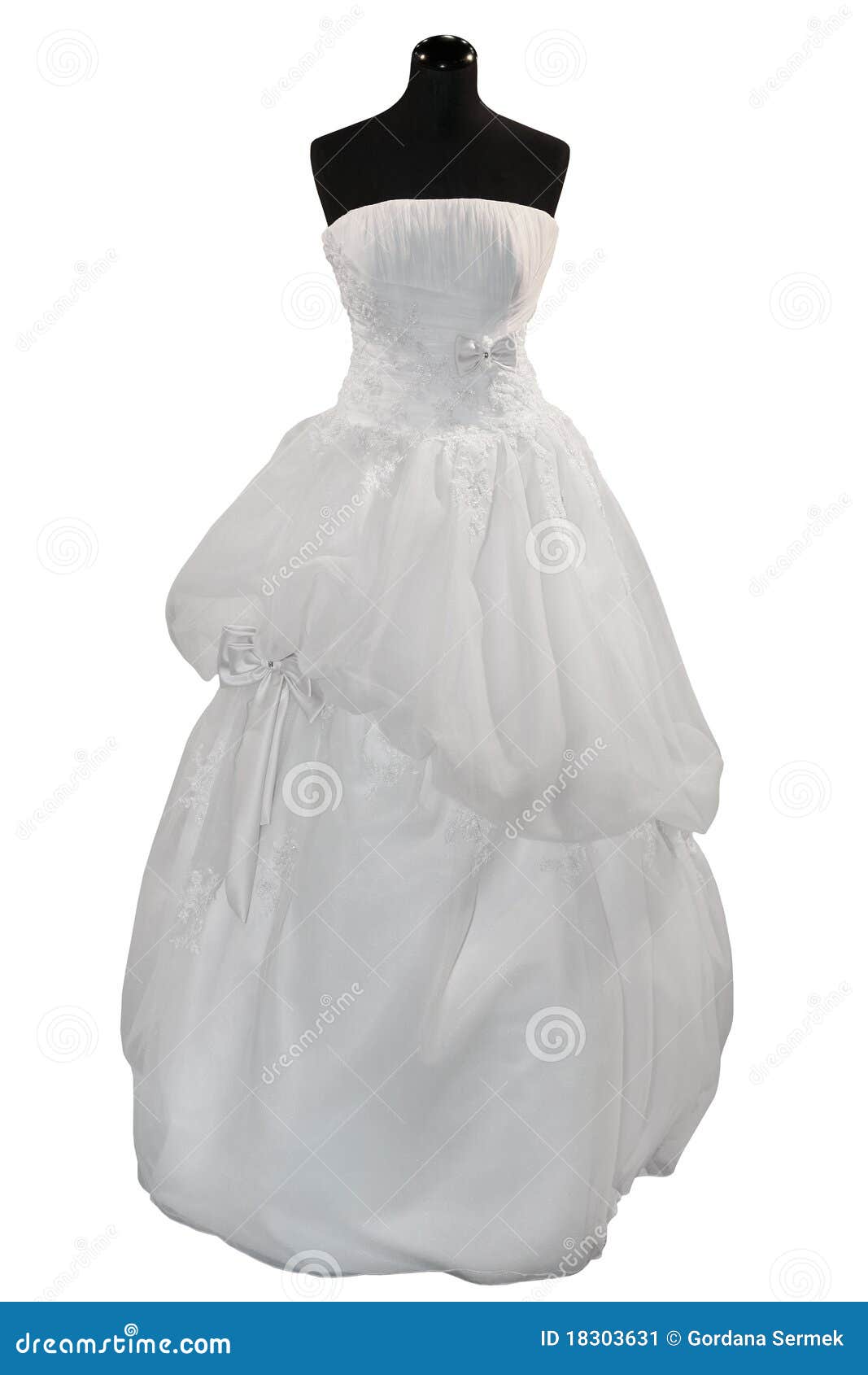 Wedding dress on mannequin stock image. Image of faceless - 18303631