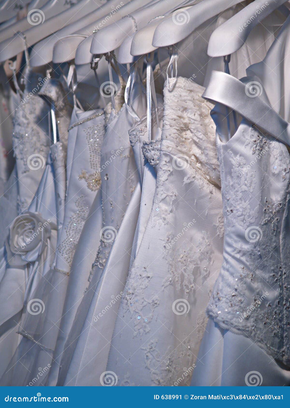 Wedding dresses stock image. Image of lace, bridal, marriage 638991