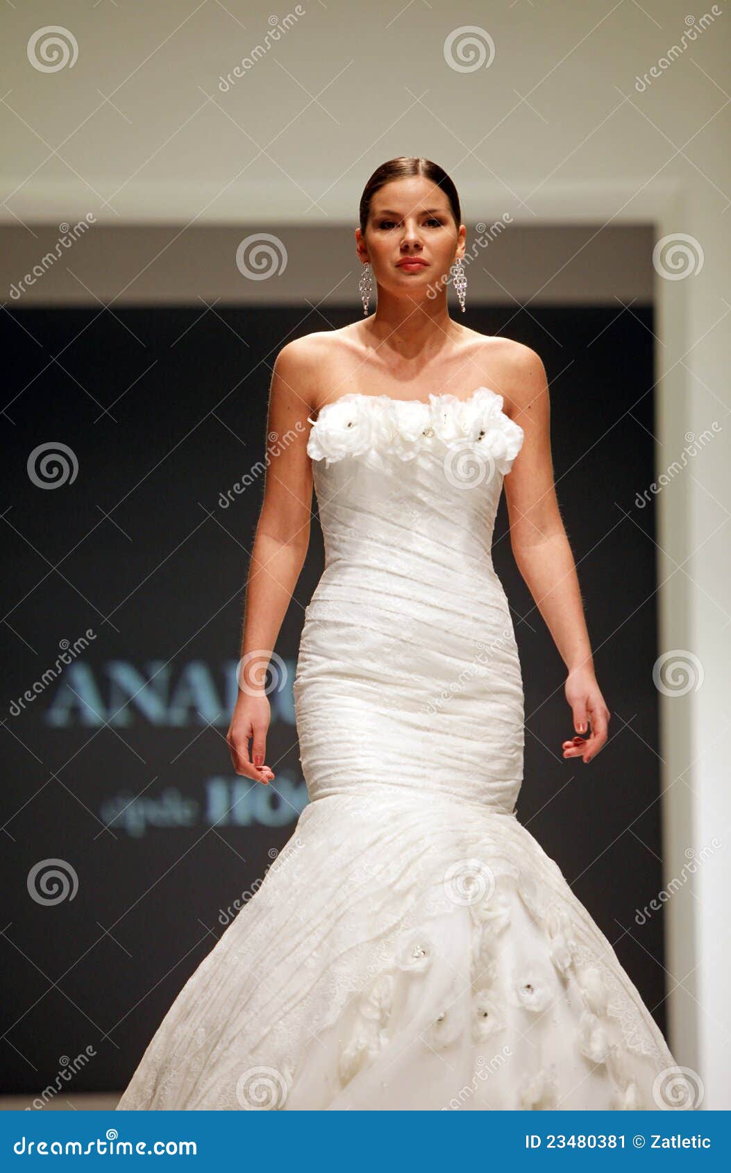 Wedding Dresses Fashion Show Editorial Photo - Image of garment, runway ...