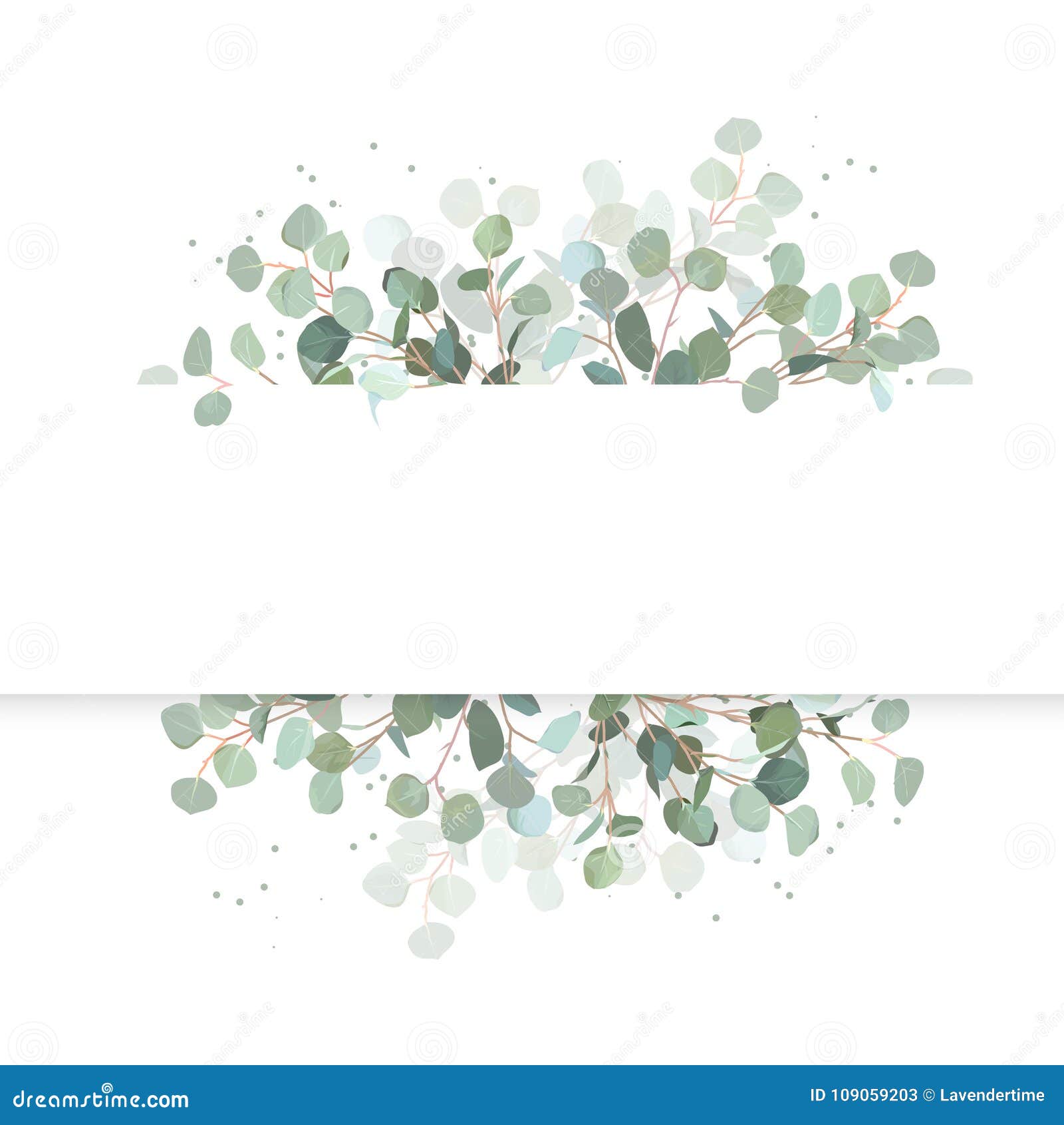 wedding eucalyptus horizontal   banner.