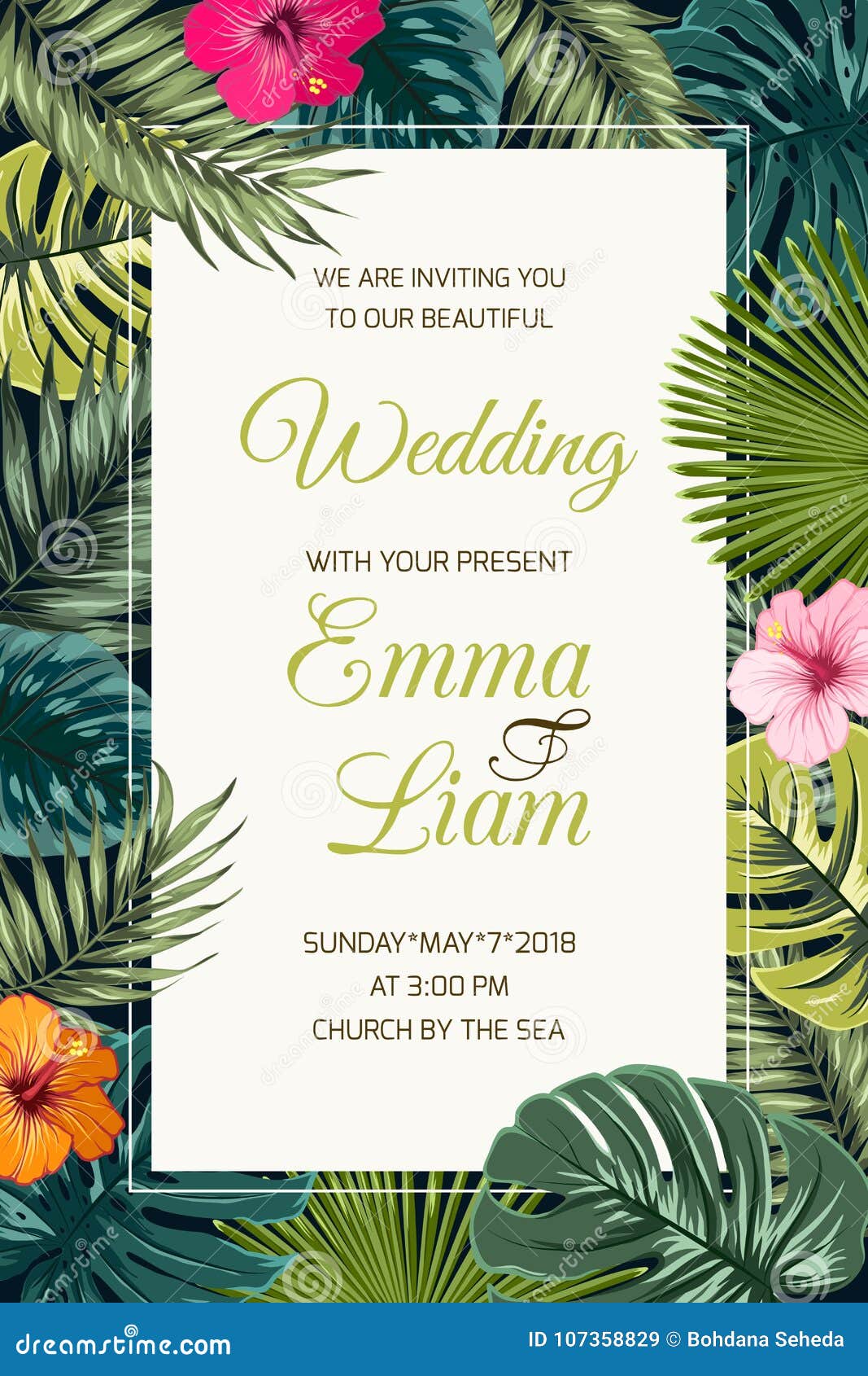 Wedding Event Invitation Card Template. Stock Vector In Event Invitation Card Template