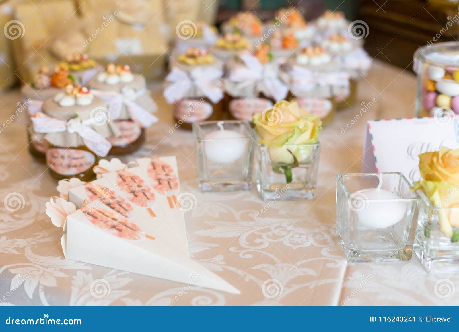 Wedding Favors For Wedding Guest Stock Image Image Of Bridal