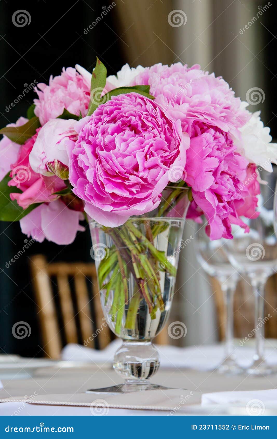Wedding Flower Arrangement Table Setting Series Stock 