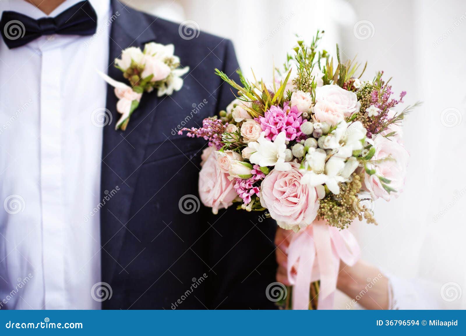 Wedding flower stock photo. Image of groom, boutonniere 36796594