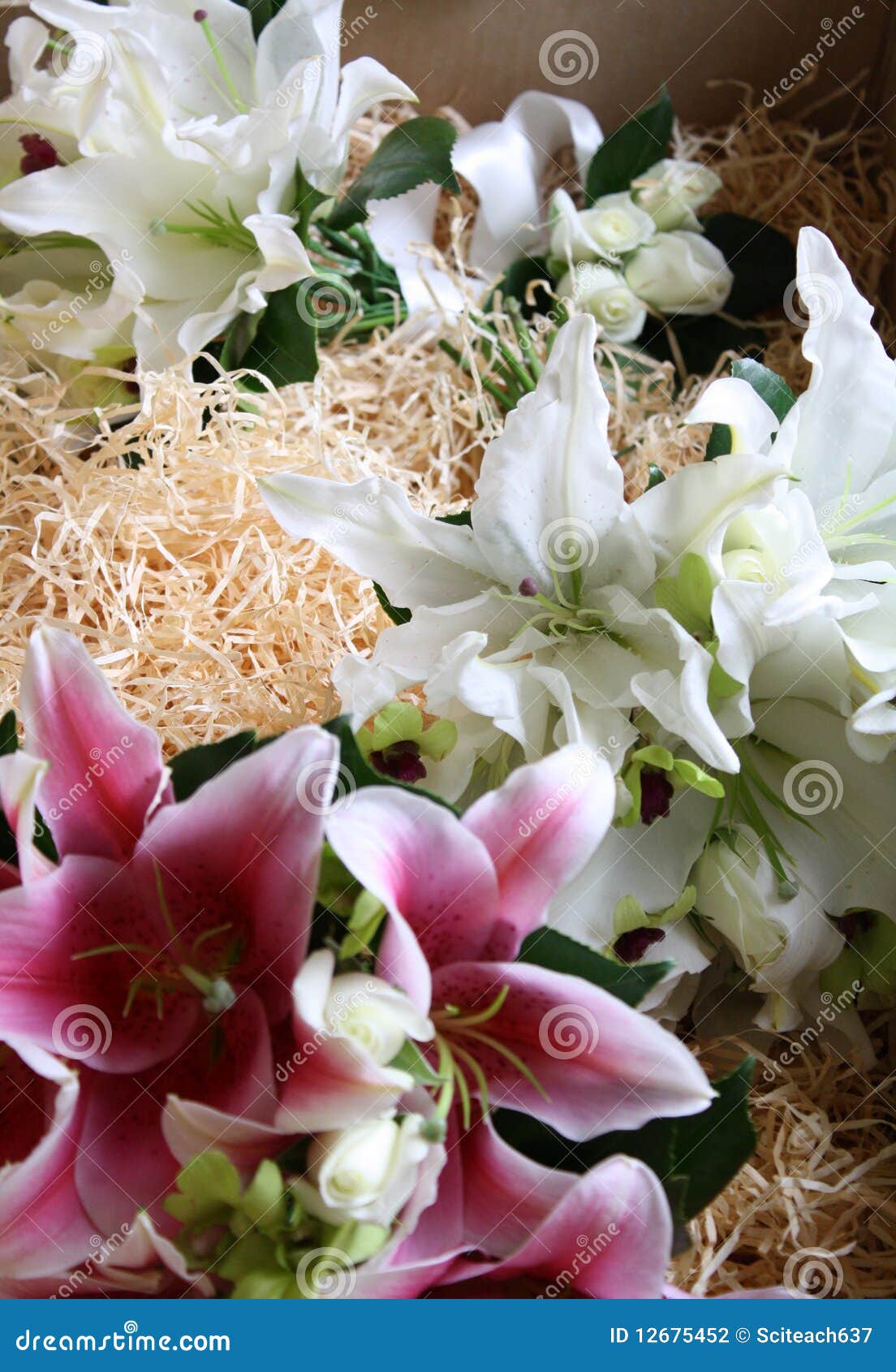 Wedding Flowers stock photo. Image of pink, lily, deliver 12675452