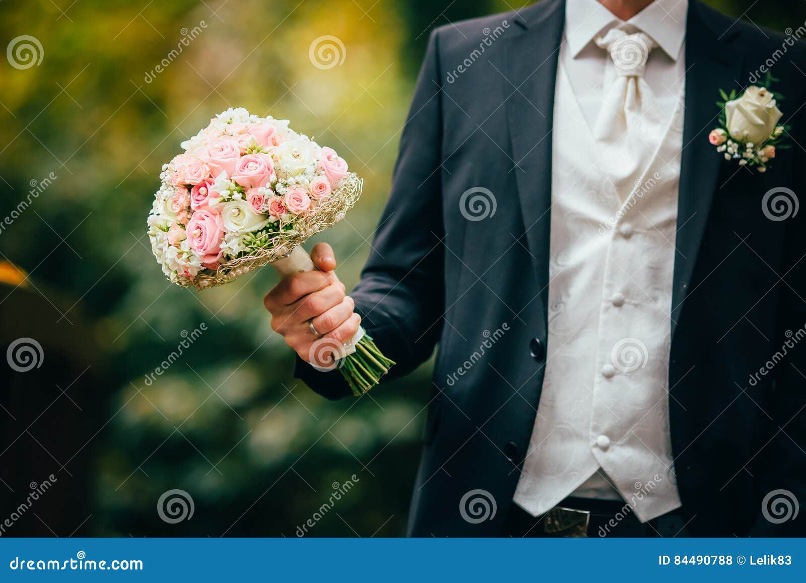 Wedding Flowers Bride Groom Stock Photo Image of rose, bridal 84490788