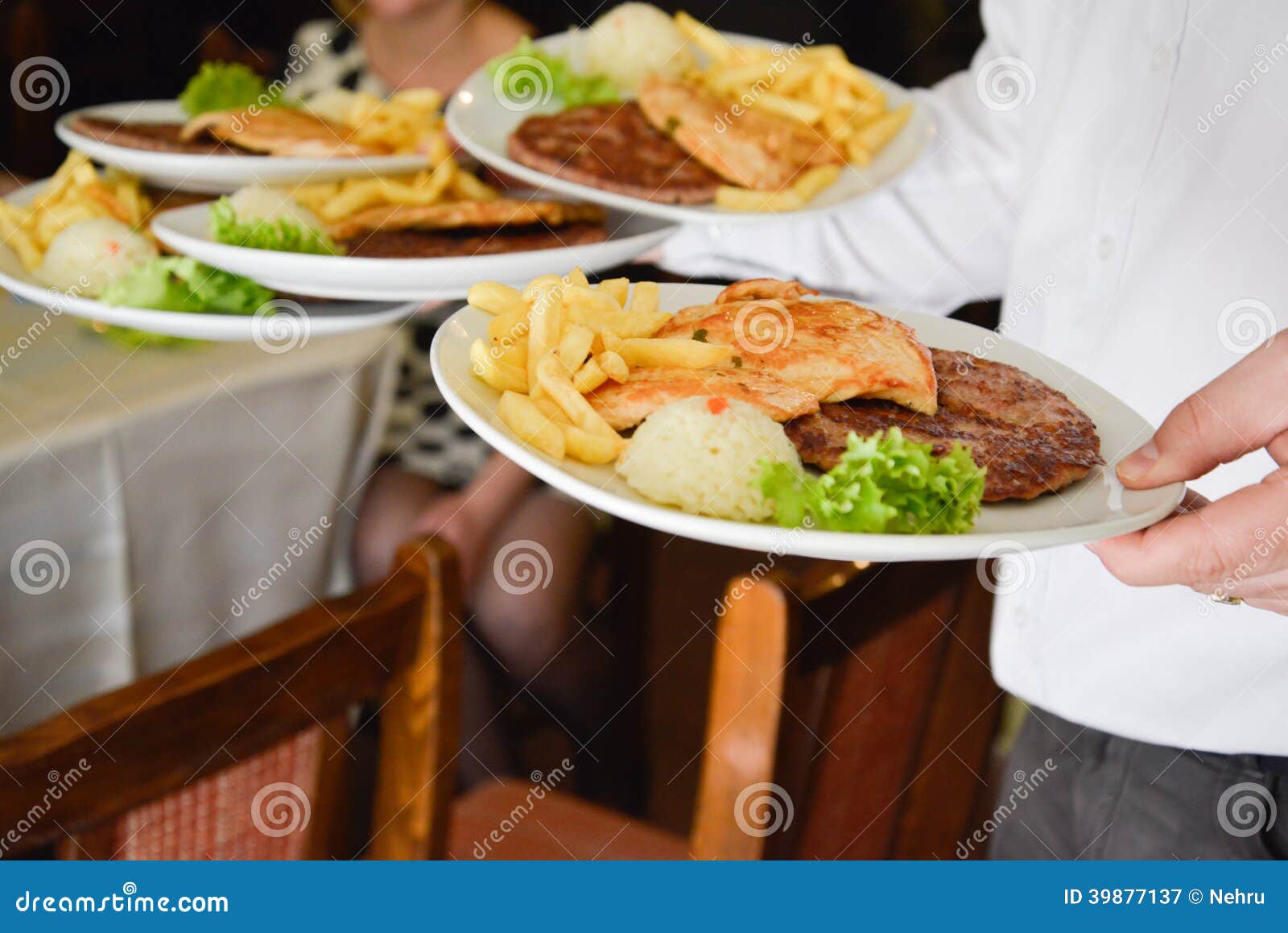 Wedding food being served stock image. Image of reception 39877137
