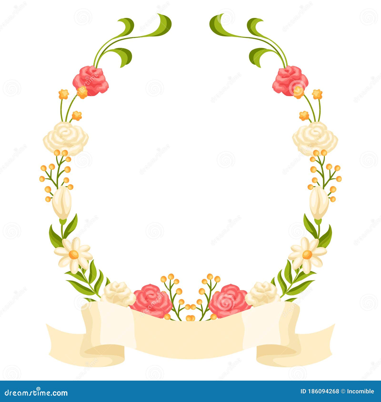 Wedding Frame for Invitation or Greeting Card. Stock Vector - Illustration  of bridal, design: 186094268