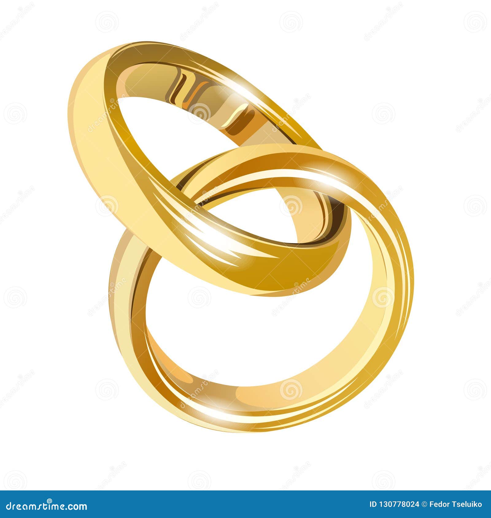 Свадебные кольца isolated