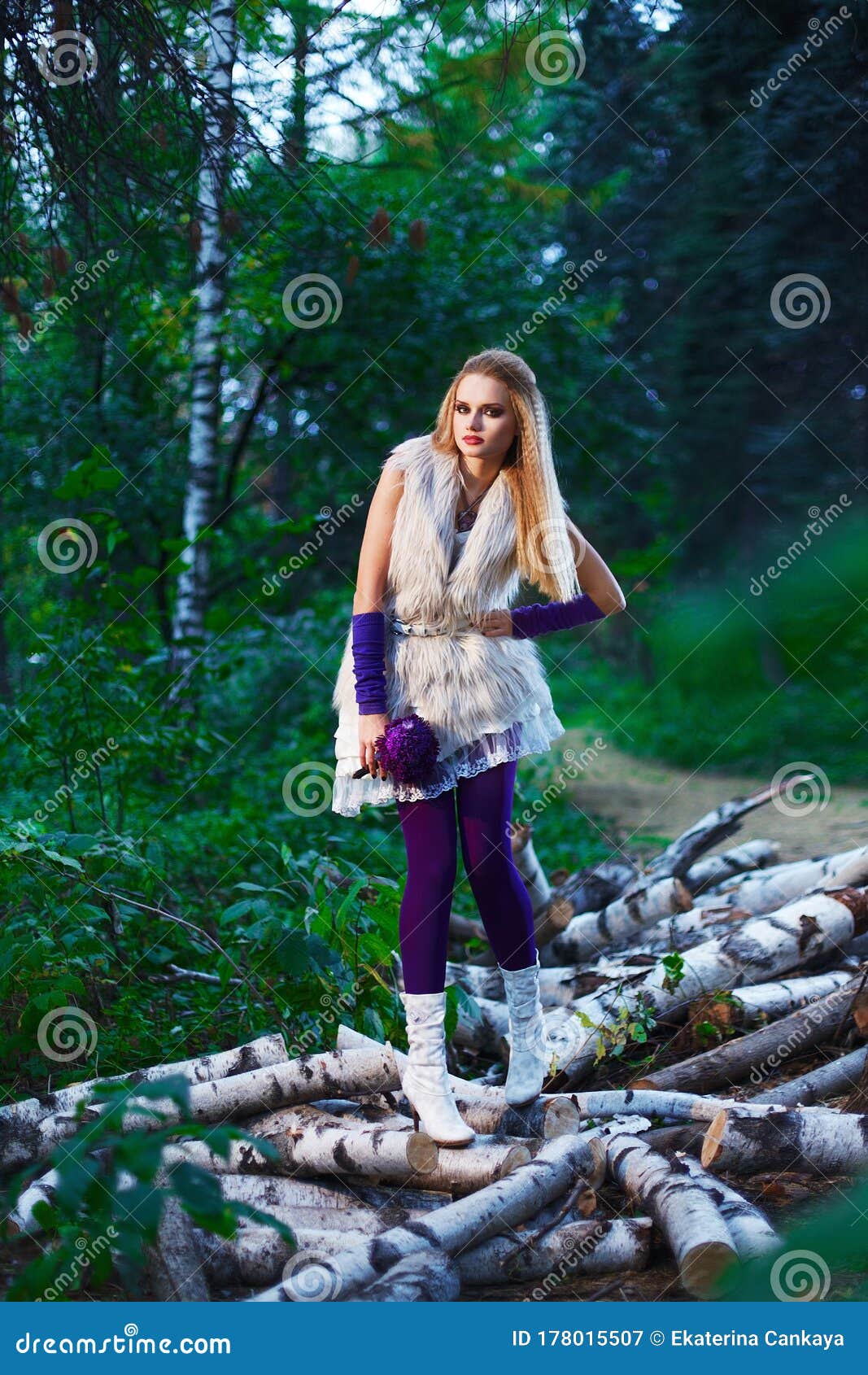 Wedding in Halloween Concept, Bride in Short Dress and Witch Hat in ...