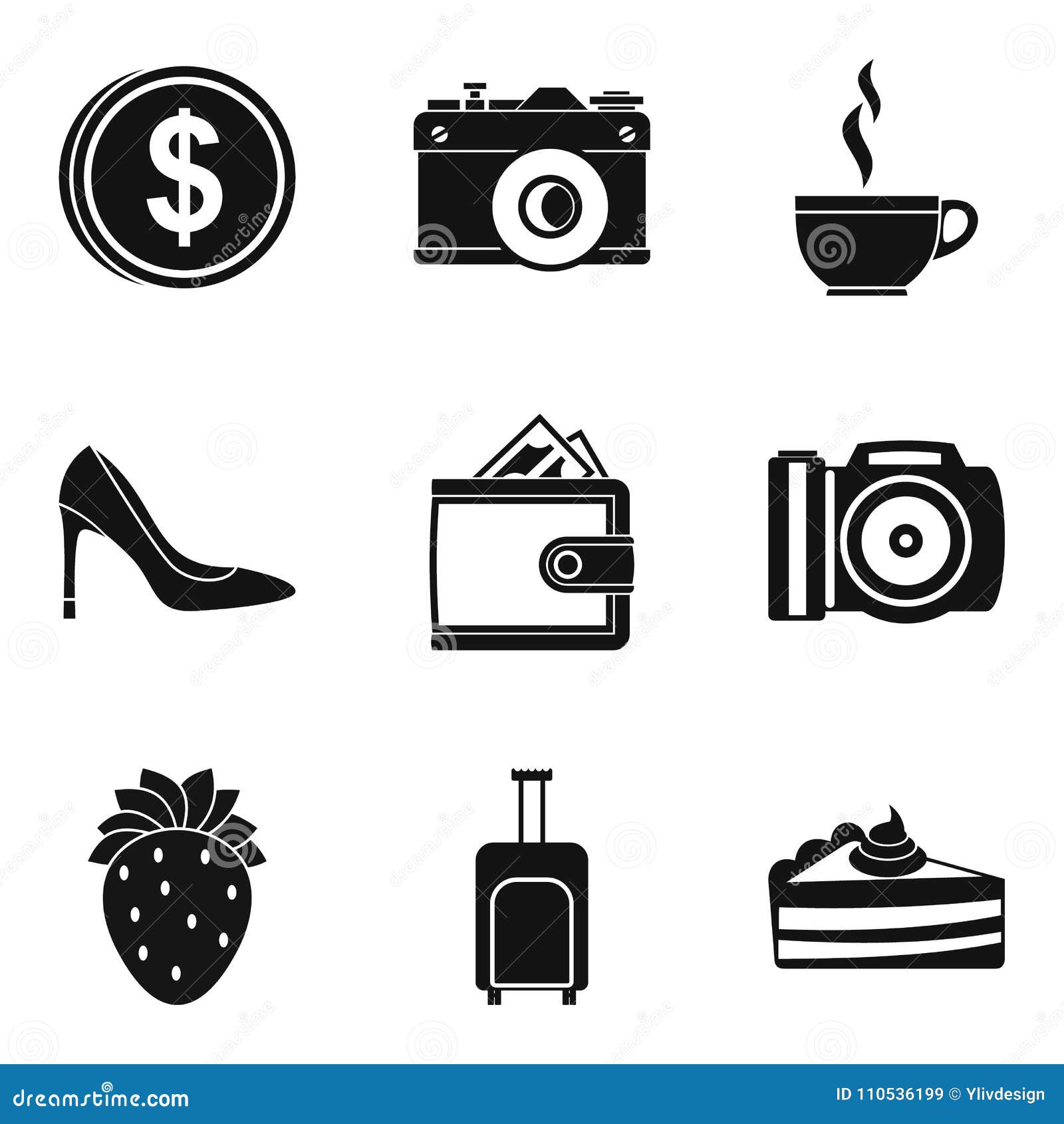 Download Wedding Icons Set, Simple Style Stock Vector - Illustration of decorative, engagement: 110536199