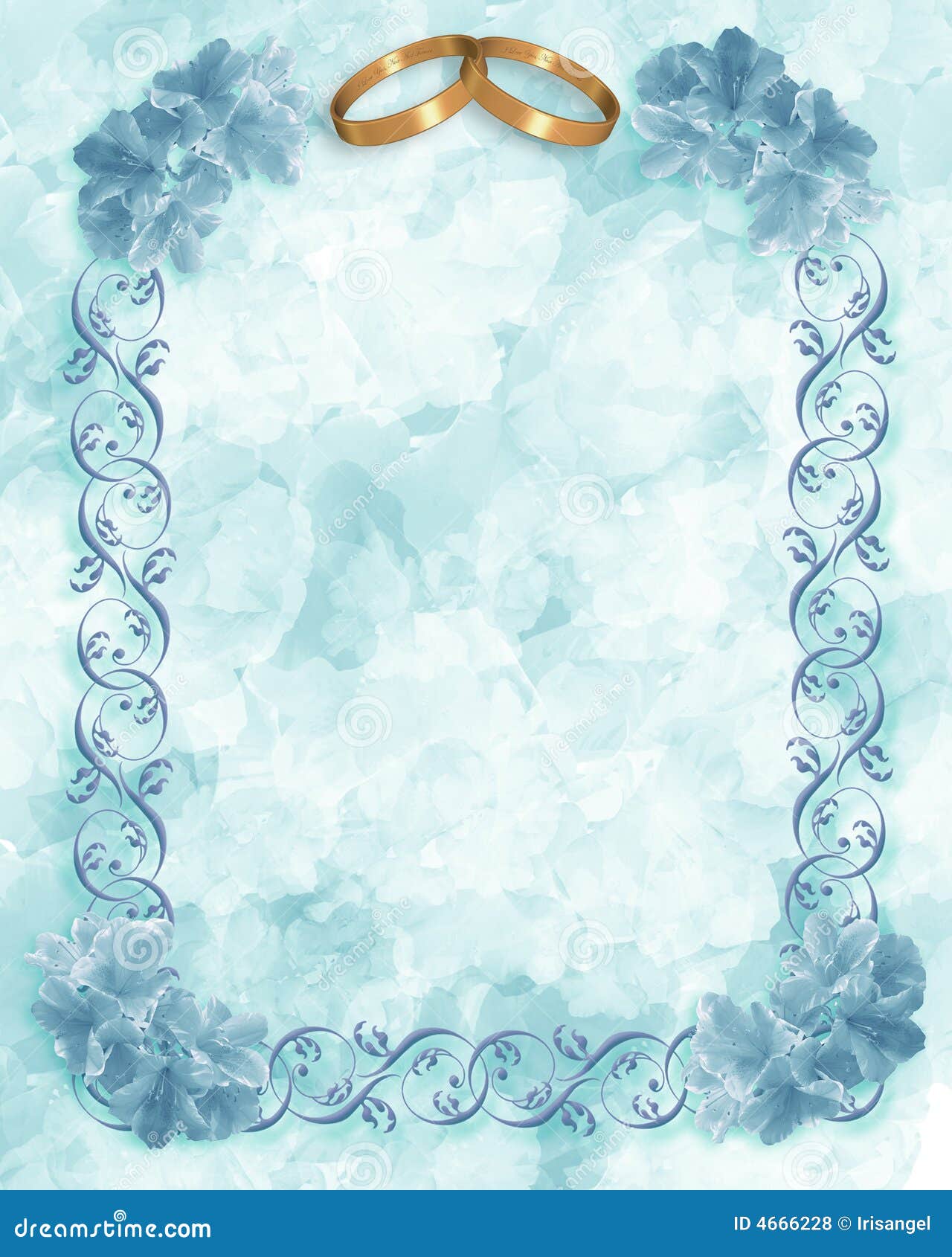 blue green flower background