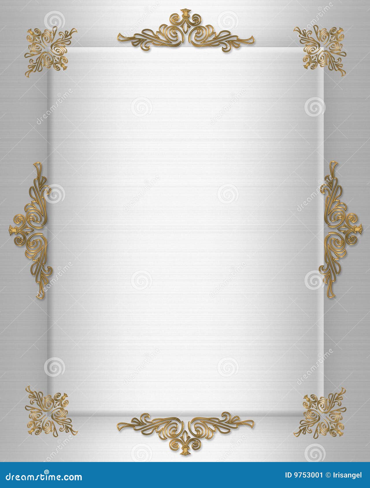 Wedding Invitation Border Stock Image - Image: 9753001