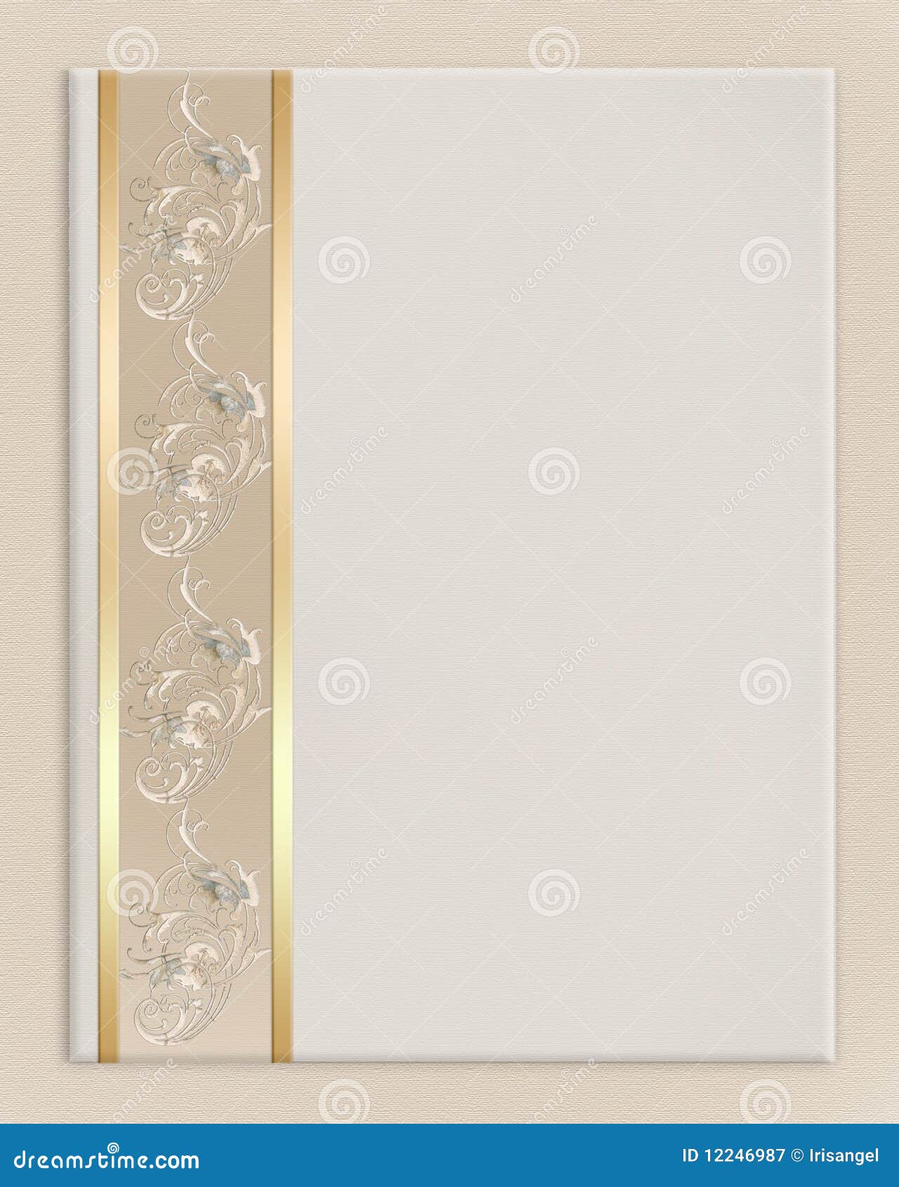 Wedding Invitation Border Elegant Stock Illustration ...