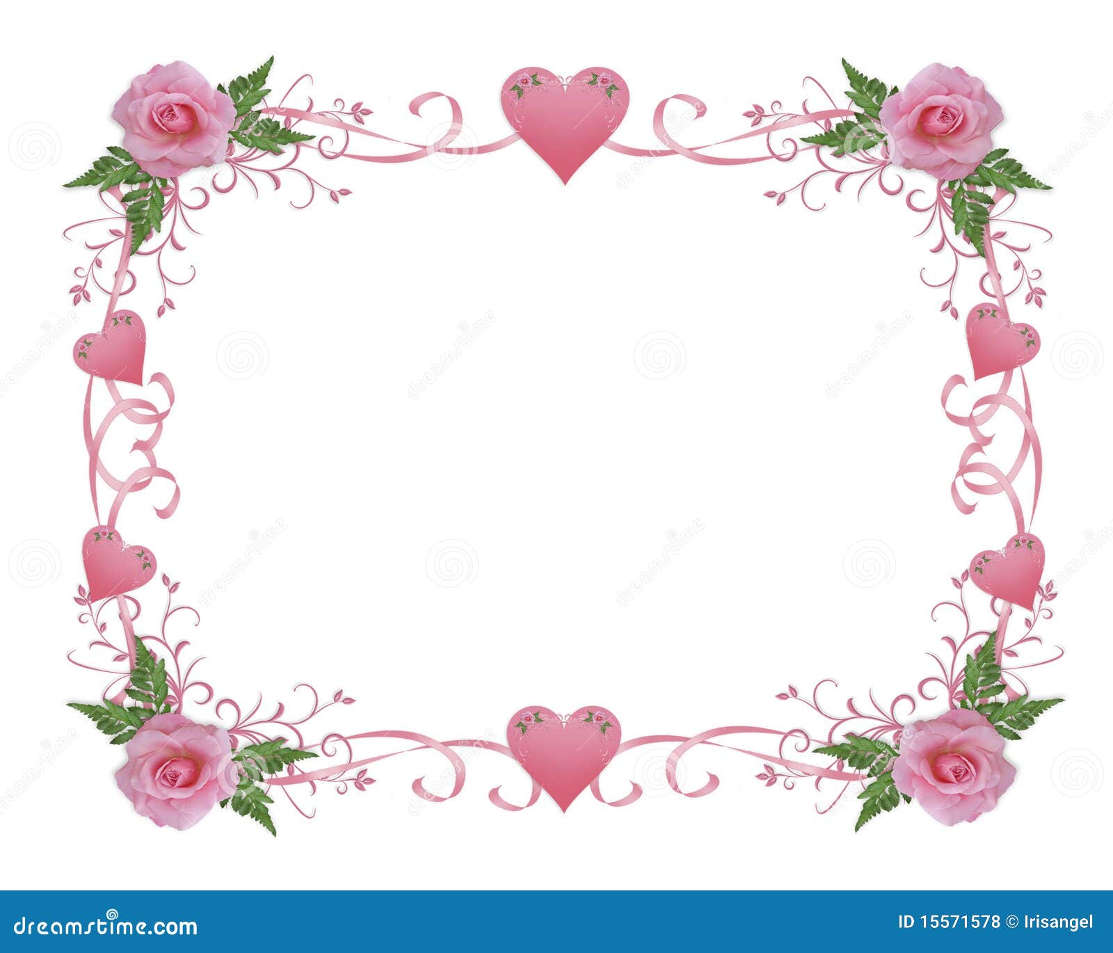 Pink Rose Border Design  Joy Studio Design Gallery - Best 