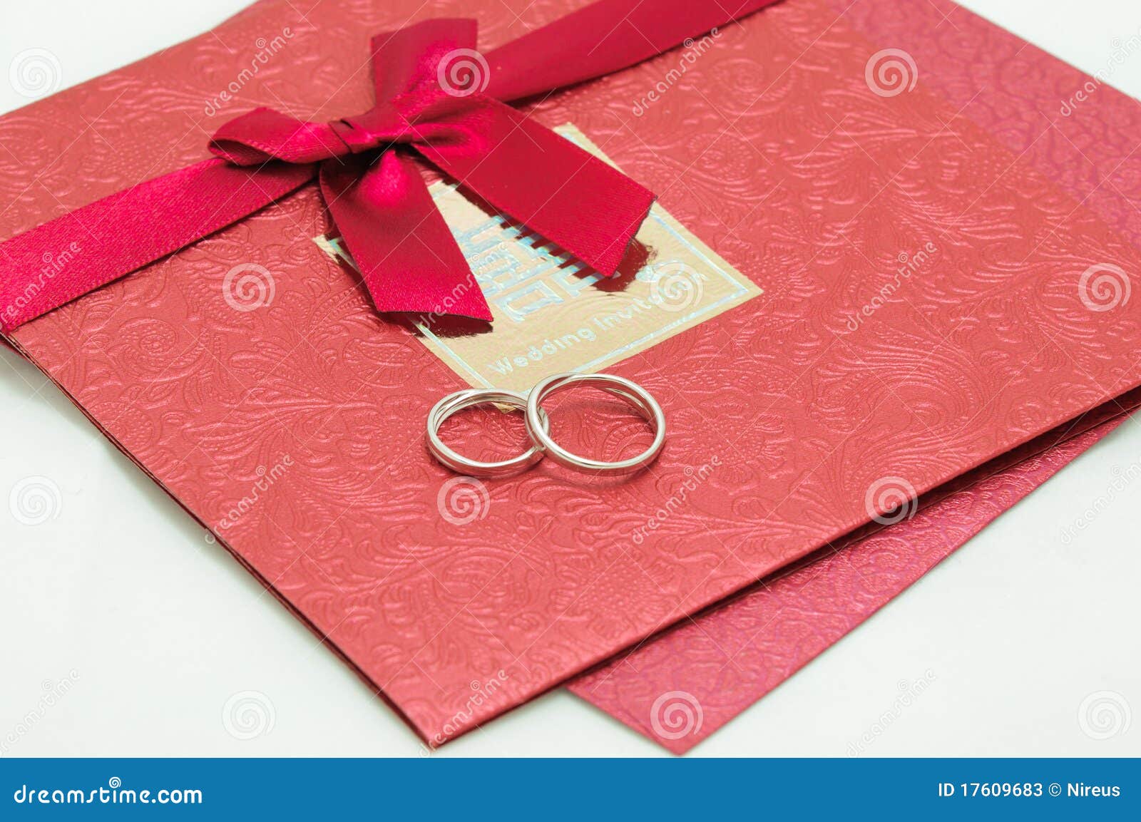 Wedding invitation card stock image. Image of isolated 17609683