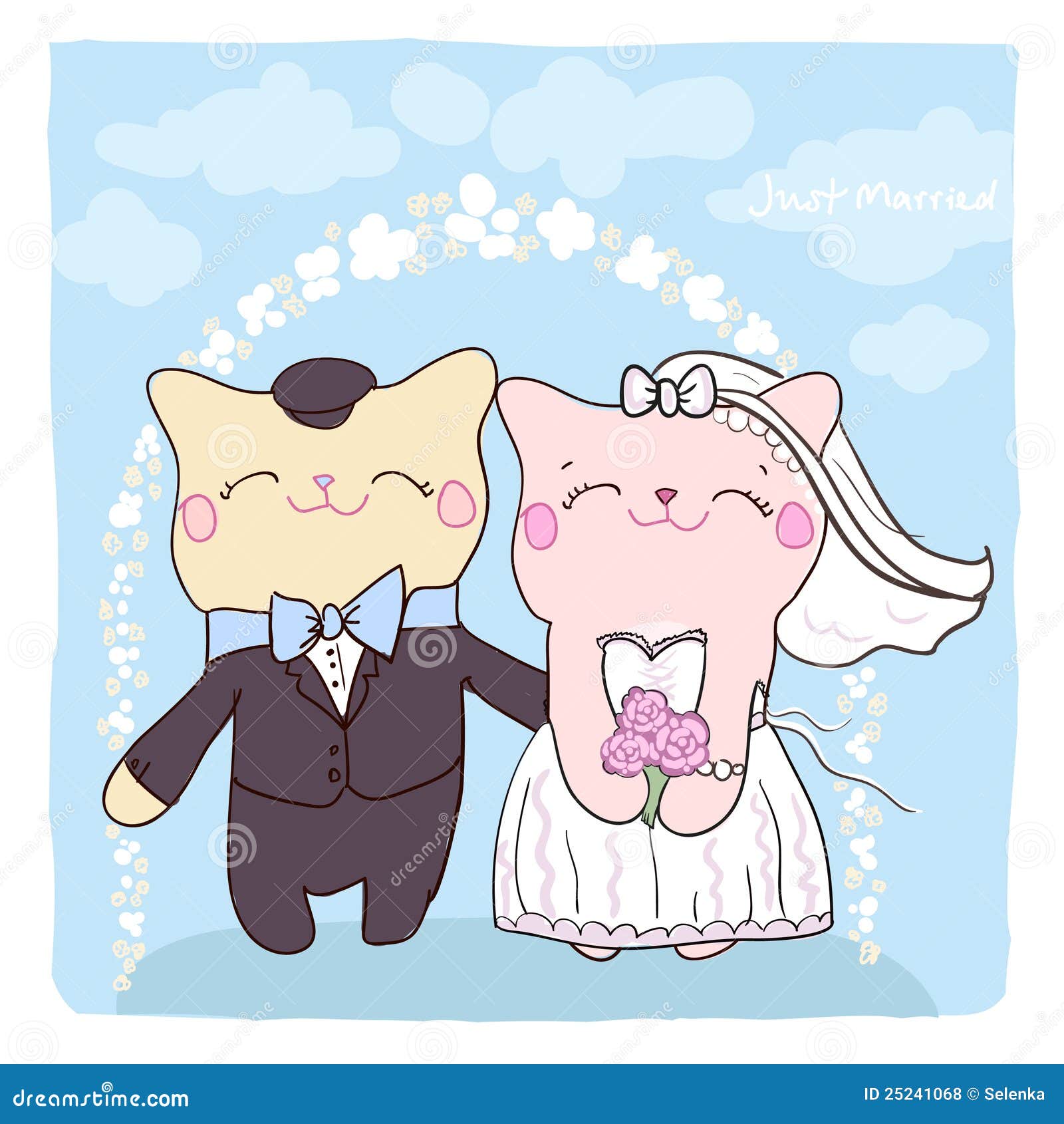 cat wedding clipart - photo #32