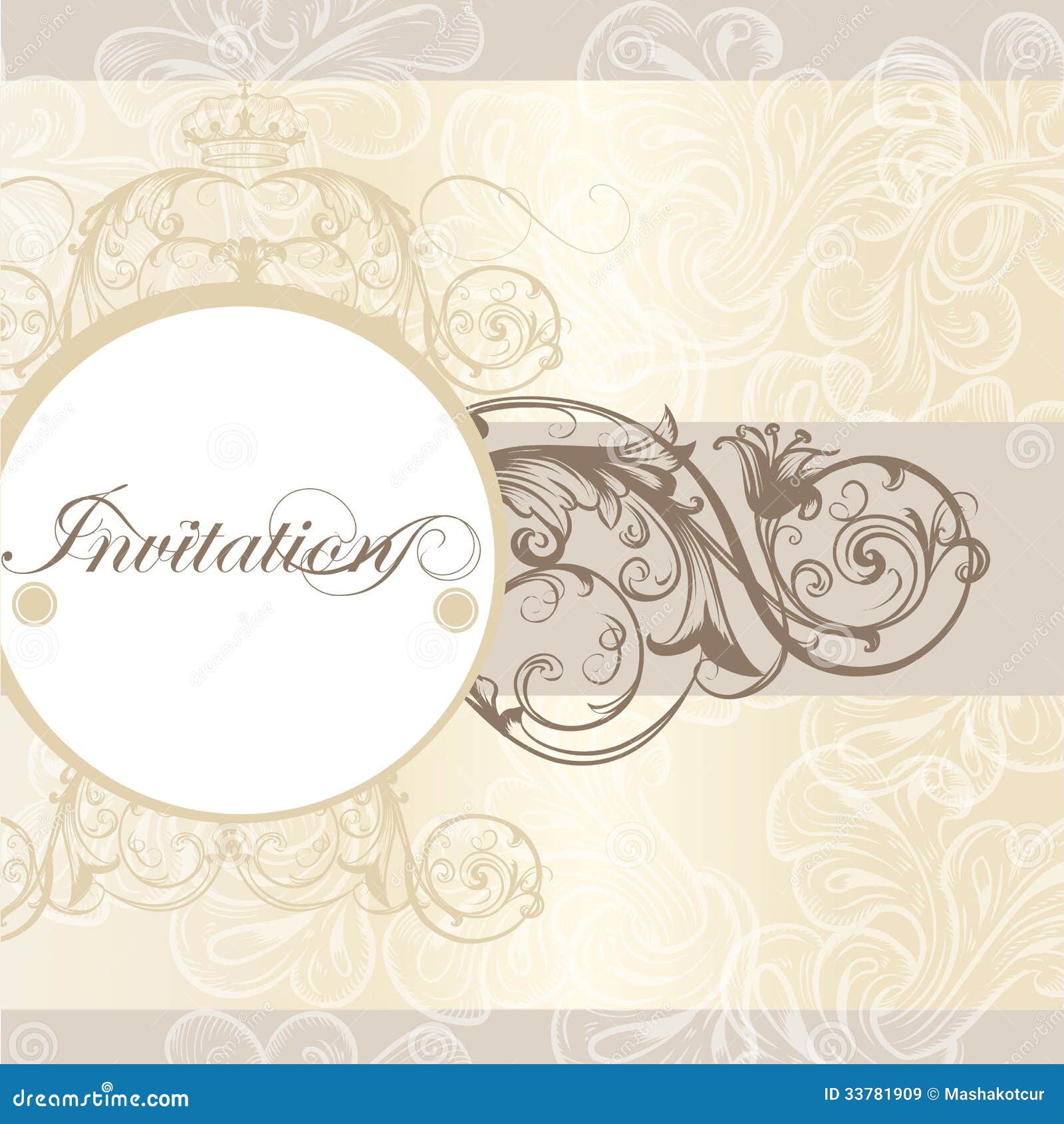 Wedding invitation cards vectors