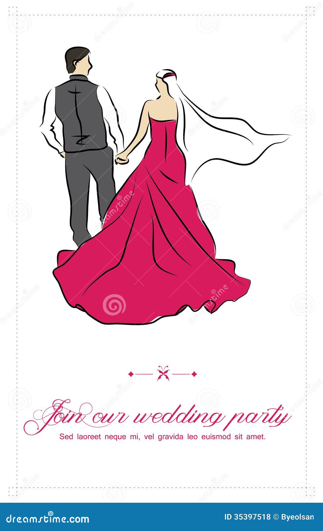 Wedding Invitation Stock Vector Illustration Of