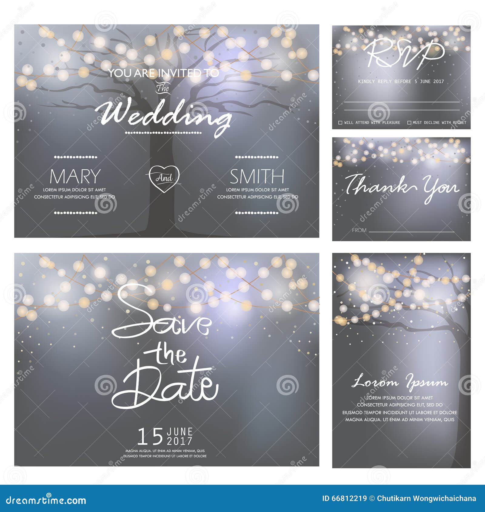 Wedding Invitation Card Template, Vector Stock Vector ... Wedding Invitation Card Template, Vector Stock Vector ...