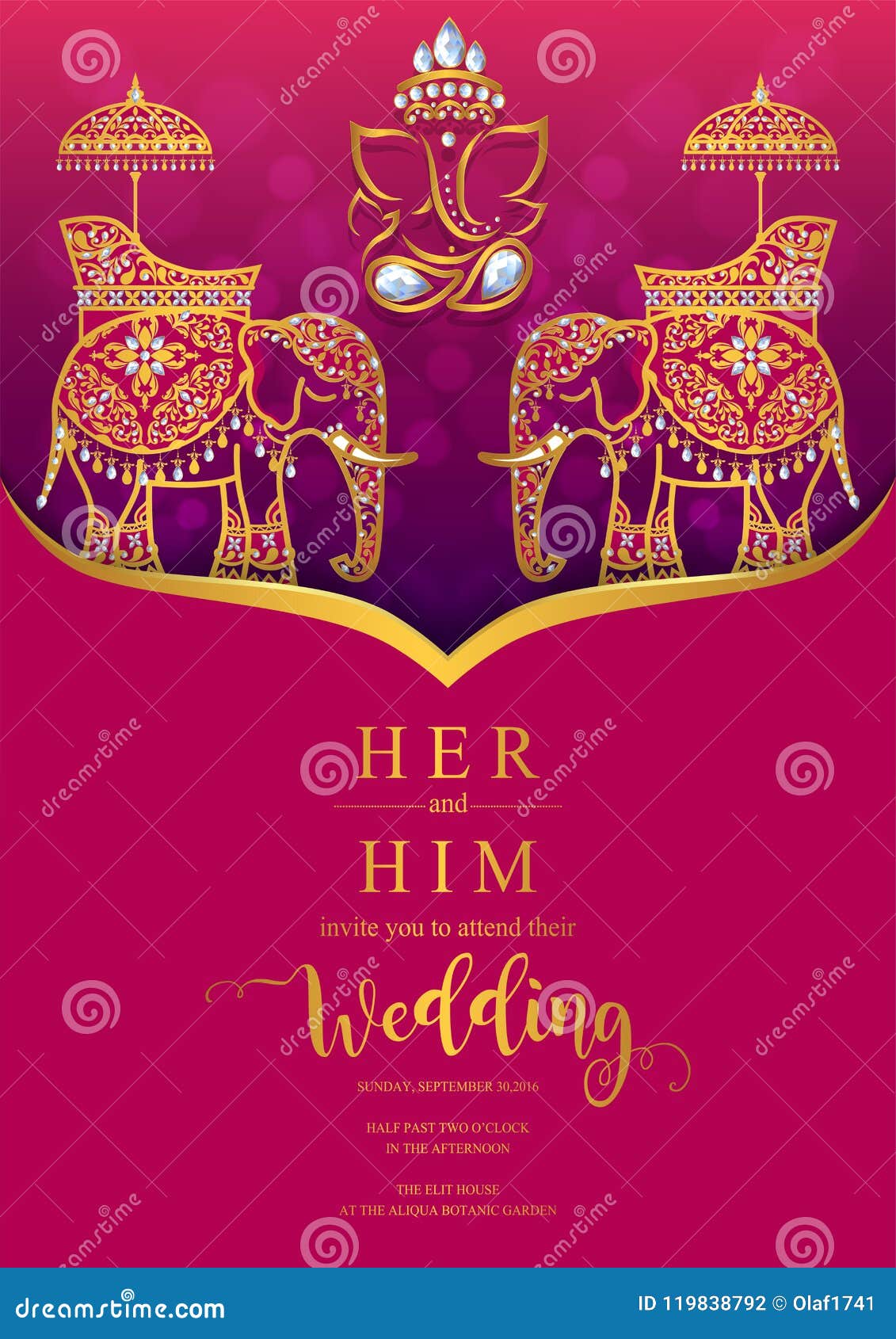 Wedding Invitation Card Templates Stock Vector Illustration Of Fiance Advertising 119838792