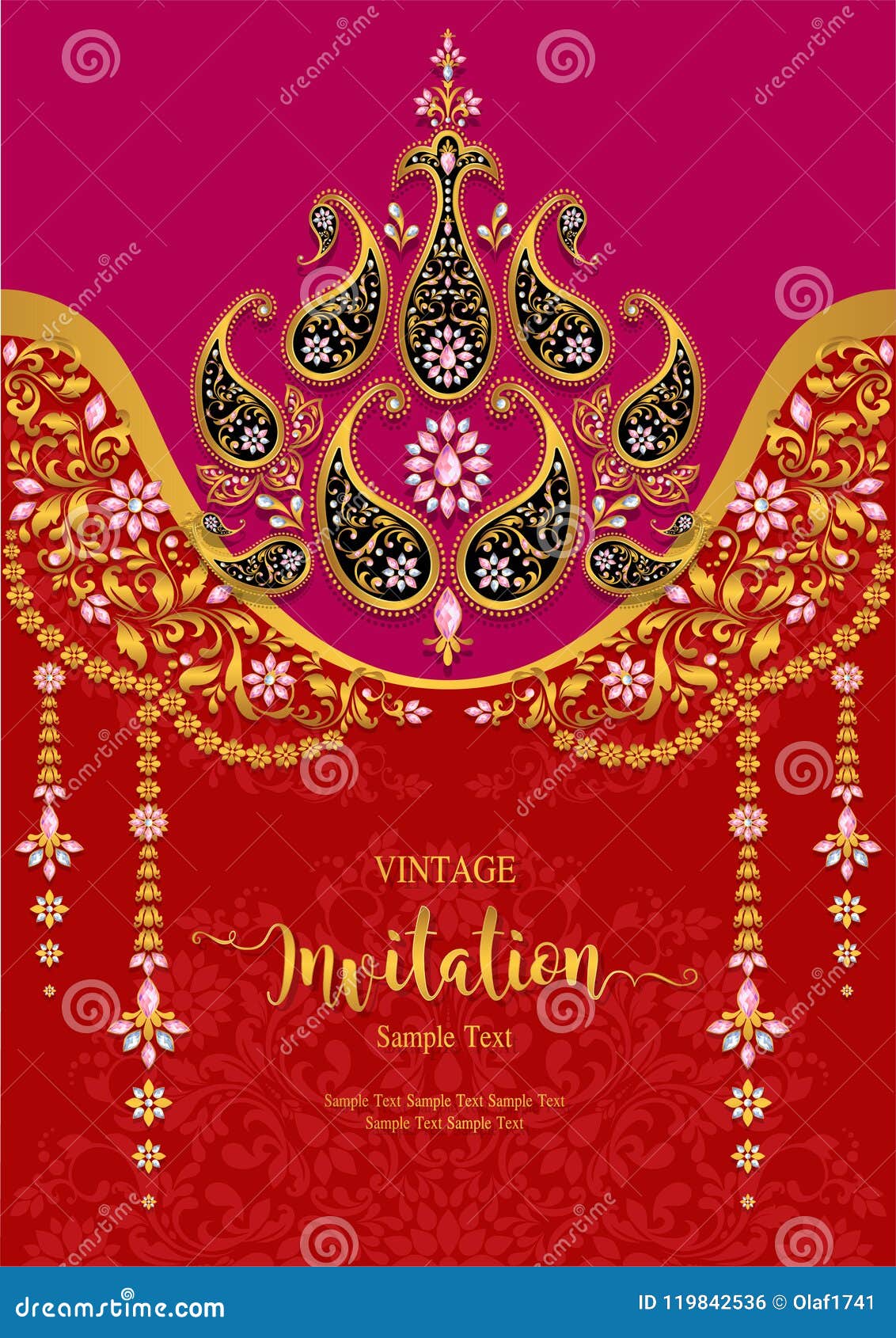 Wedding Invitation Card Templates . Stock Vector - Illustration of With Regard To Indian Wedding Cards Design Templates