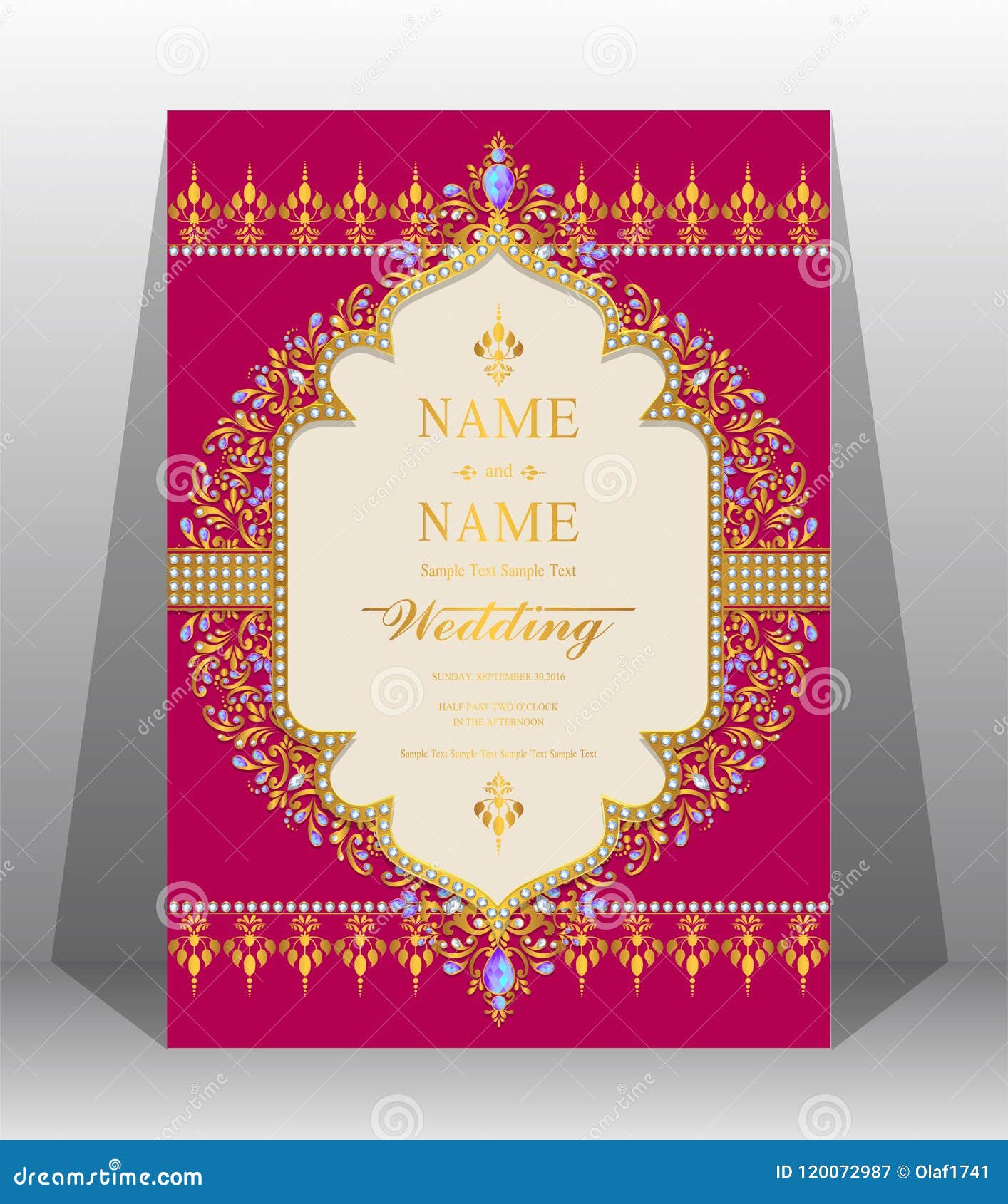Wedding Invitation Card Templates . Stock Vector - Illustration of Inside Free E Wedding Invitation Card Templates