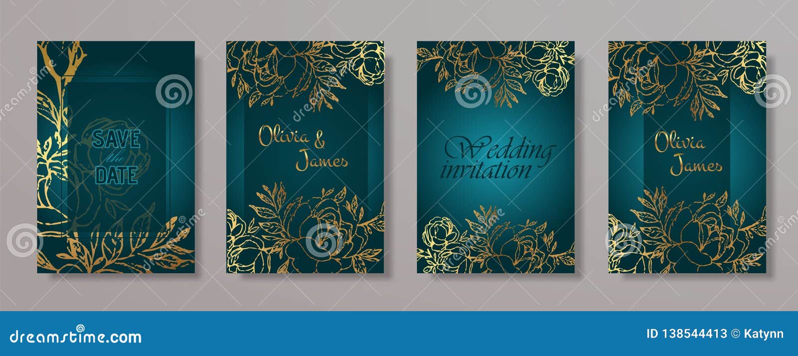 Download Premium Vector Of Flowers Invitation Card Template Vector 679715 Flower Invitation Card Flower Invitation Wedding Invitation Card Design