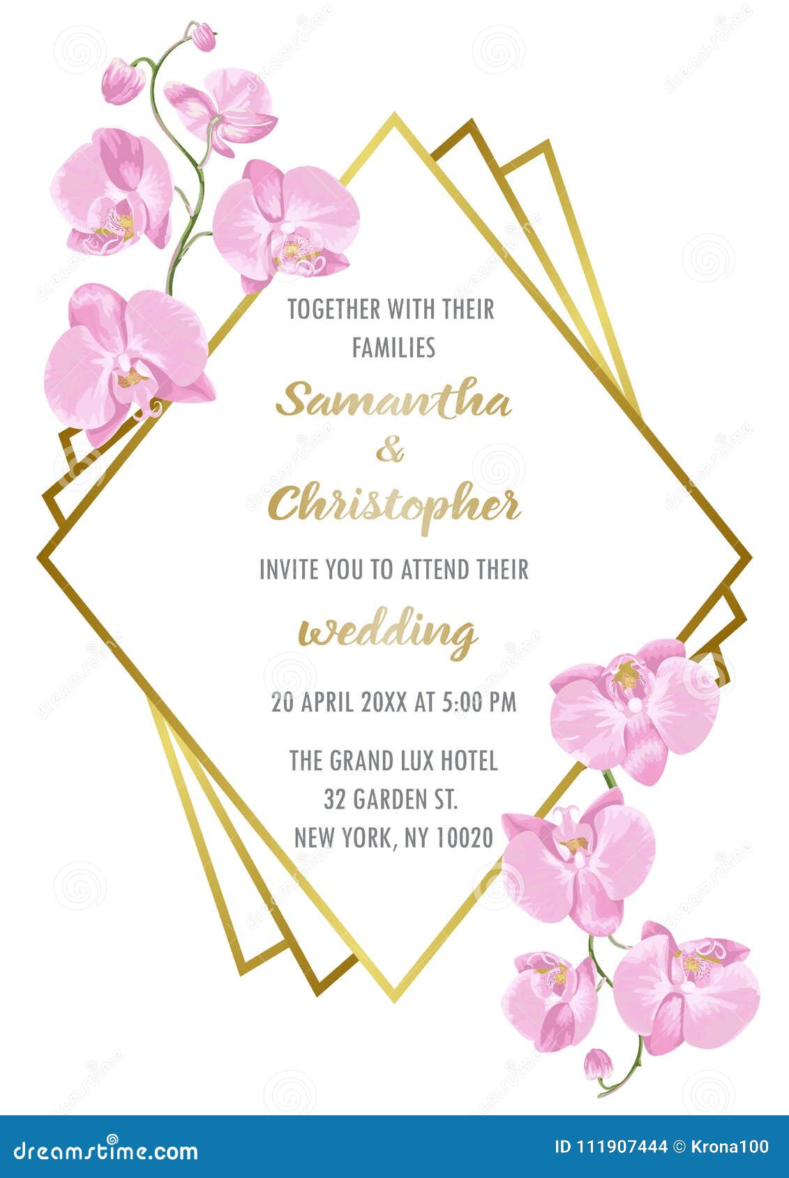 wedding inviration with orchids