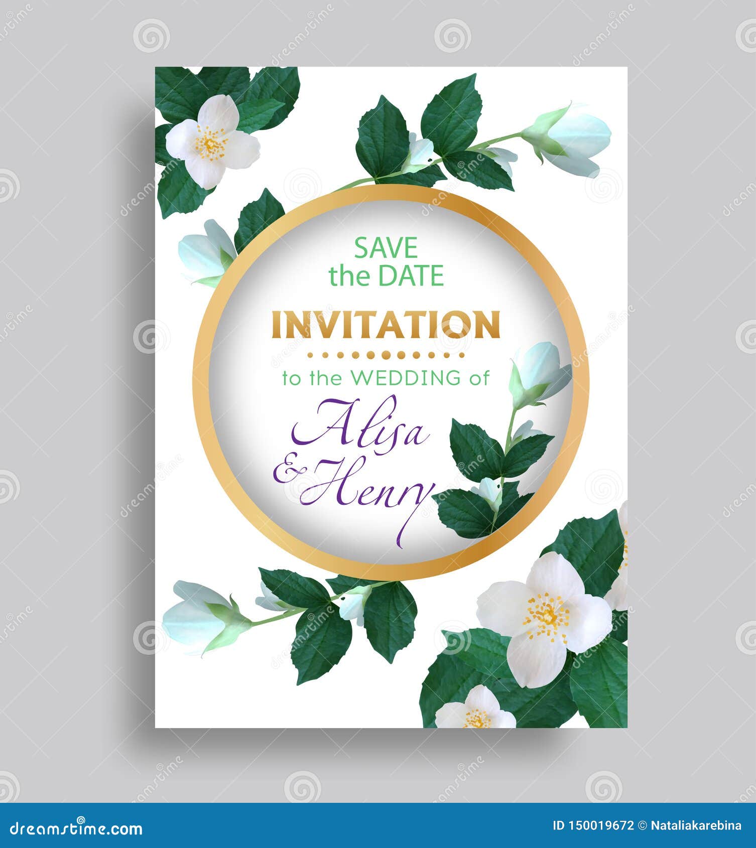 Wedding Invitation Template. Elegant Background with Beautiful Within Engagement Invitation Card Template