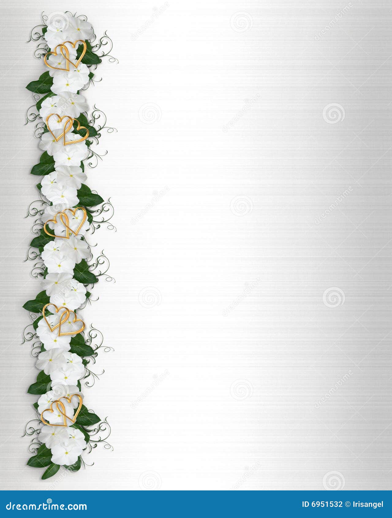 Wedding Invitation White Flowers Stock Illustration - Illustration of  springtime, satin: 6951532