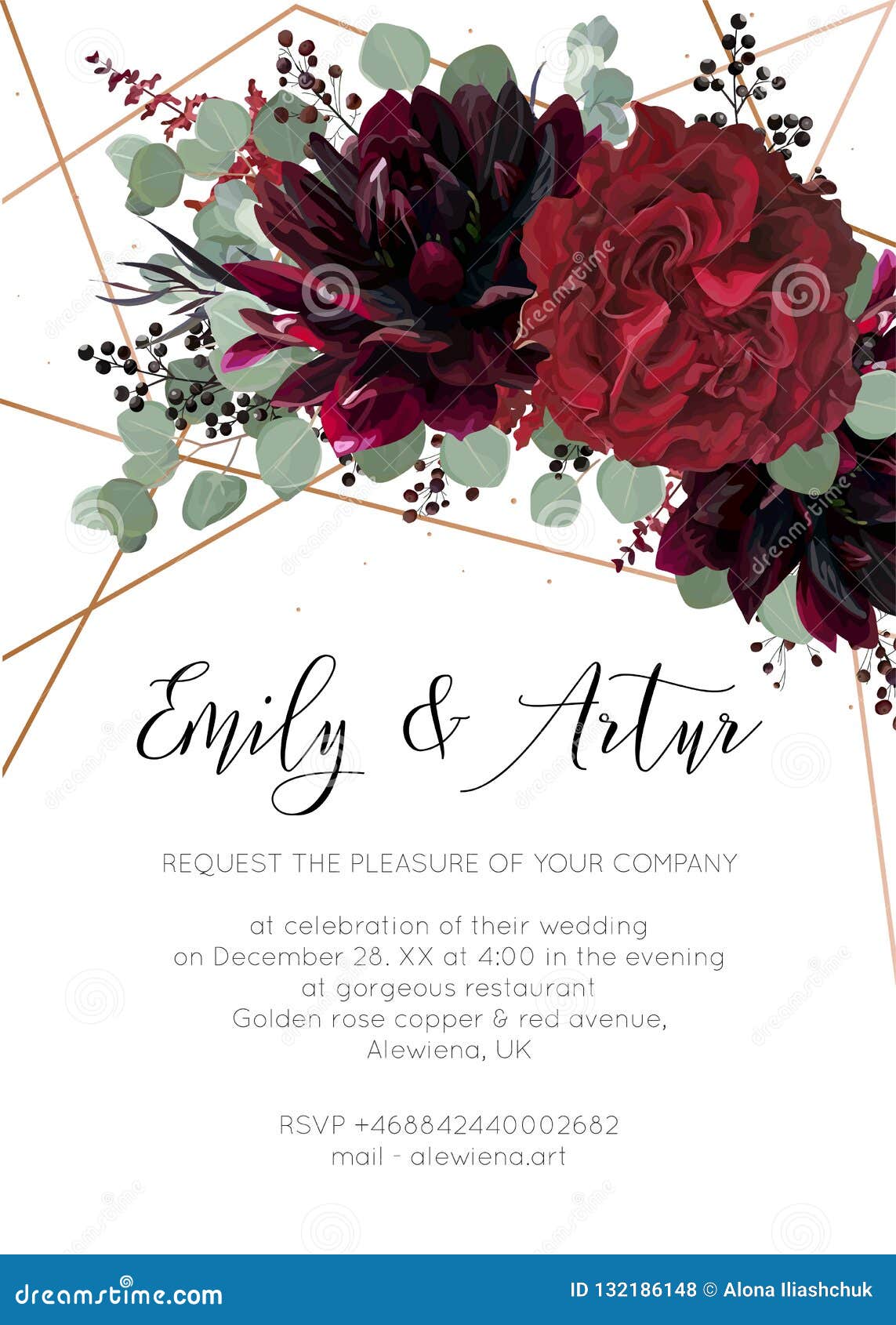 wedding invite, invitation save the date card floral . red