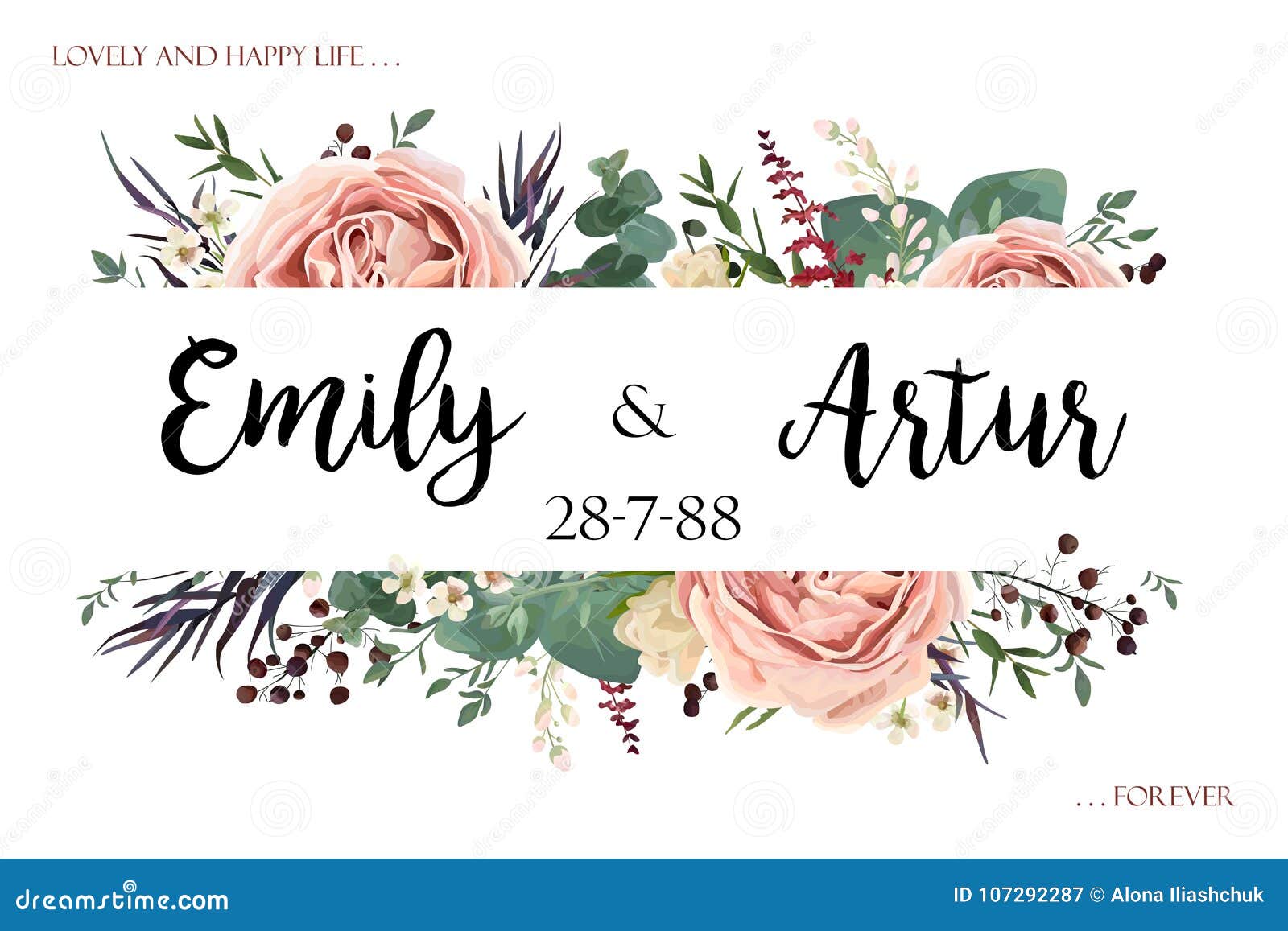 wedding invite invitation save the date card floral watercolor s