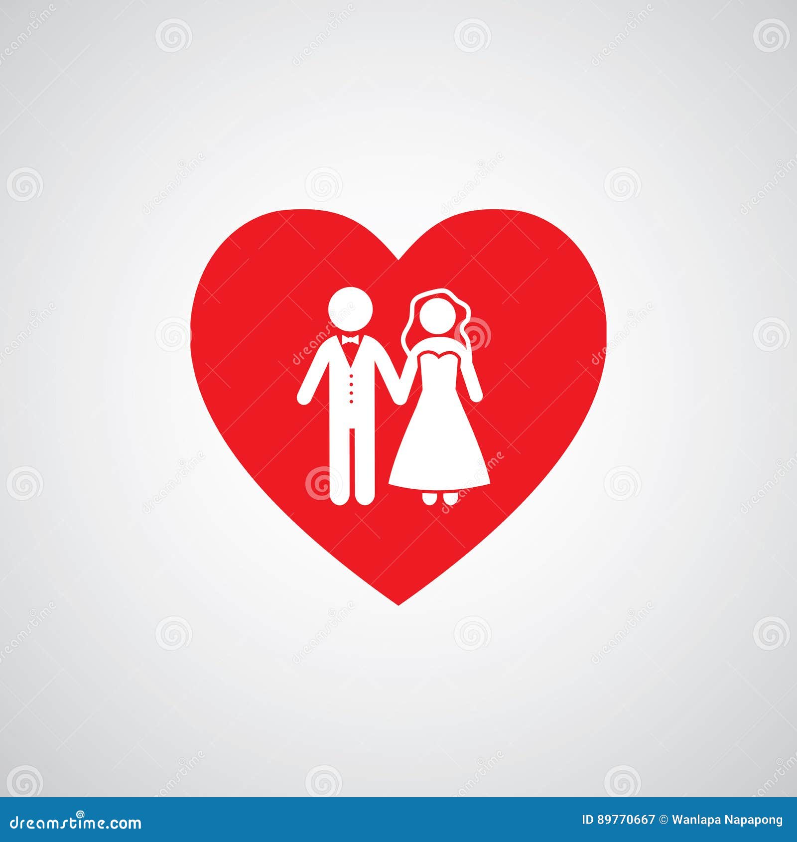 Wedding Married Couple Icon Stock Vector - Illustration of marry ...