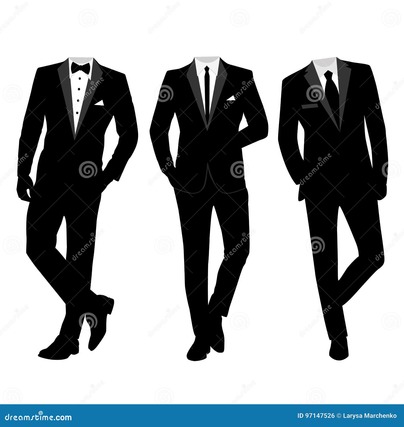 Black tuxedo with tie stock vector. Illustration of jacket - 28511291