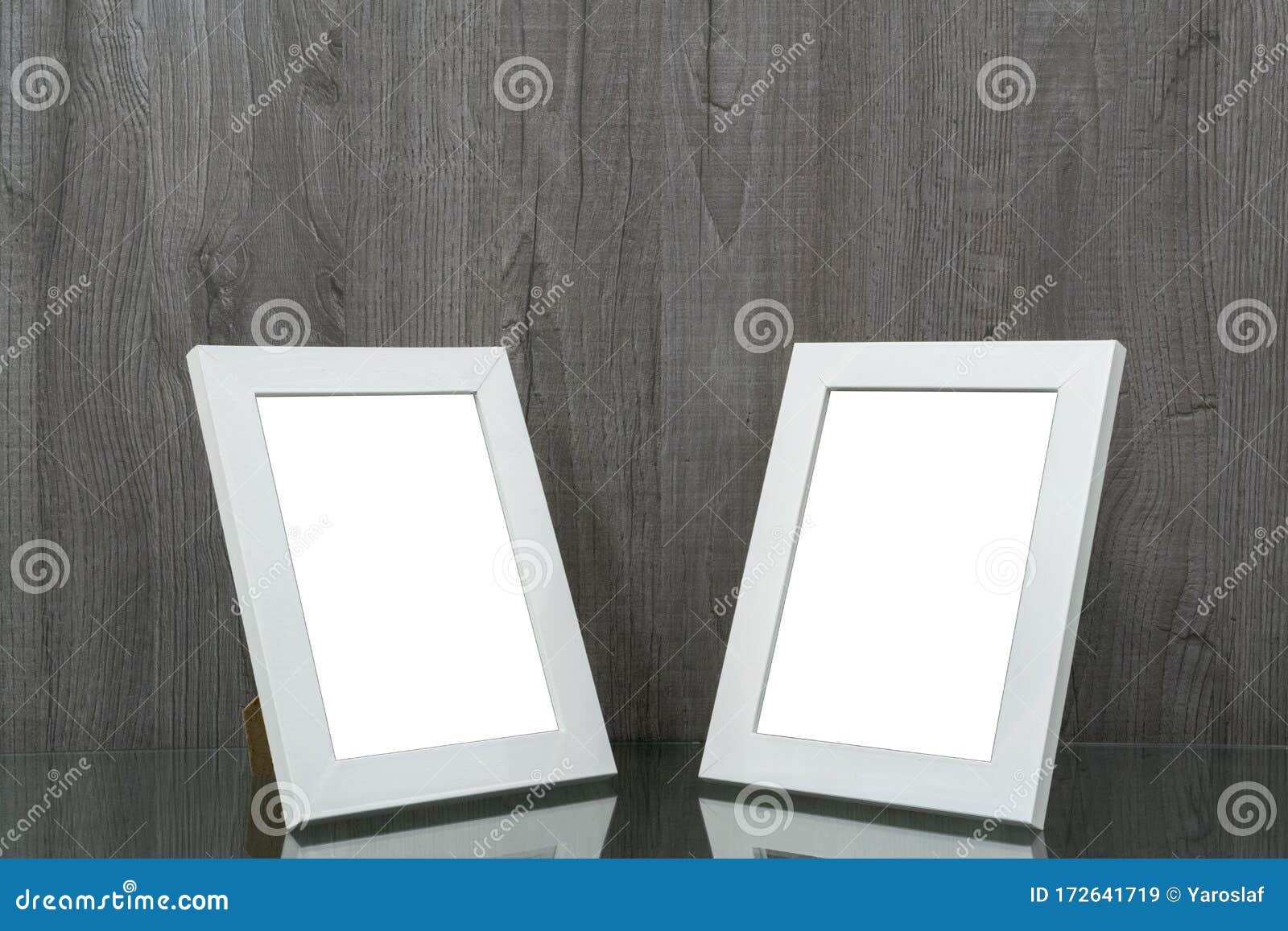 Wedding Photo Frames Stand on a Shelf Stock Image Image of display
