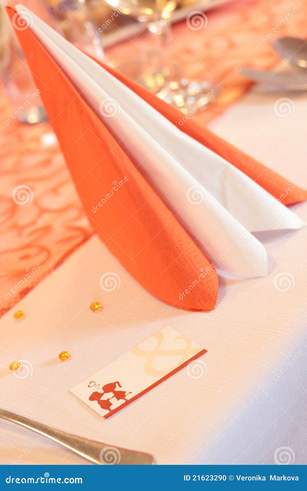 Wedding place card stock photo. Image of information 21623290