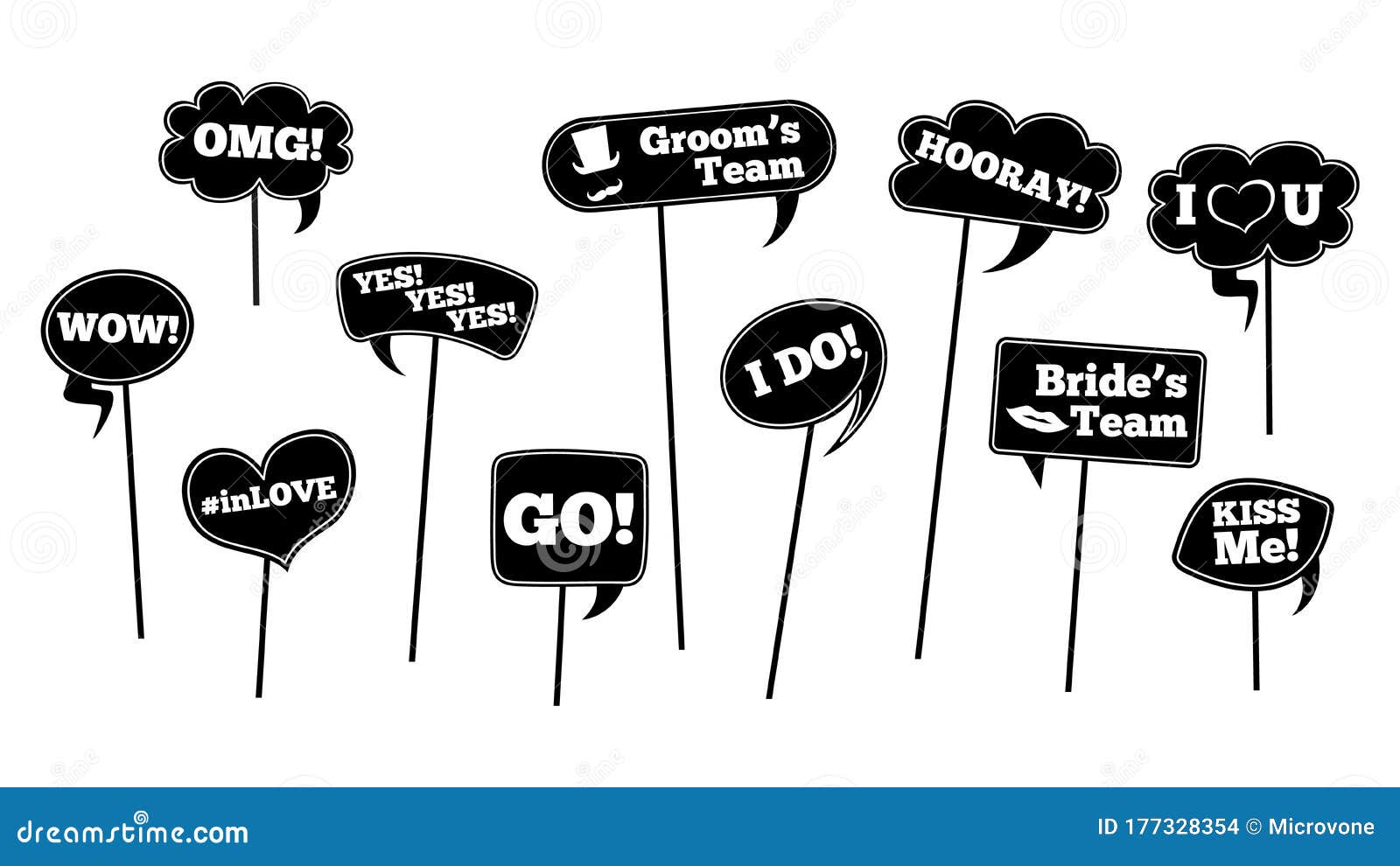 Wedding Props Isolated Photo Booth Decoration Bride Groom Black Speech Bubbles Love Party Elements Romance Clouds Stock Vector Illustration Of Scrapbook Design Wedding Props Isolated Photo Booth Decoration Bride Groom Black Speech Bubbles Love Party Elements Romance Clouds Stock Vector Illustration Of Scrapbook Design