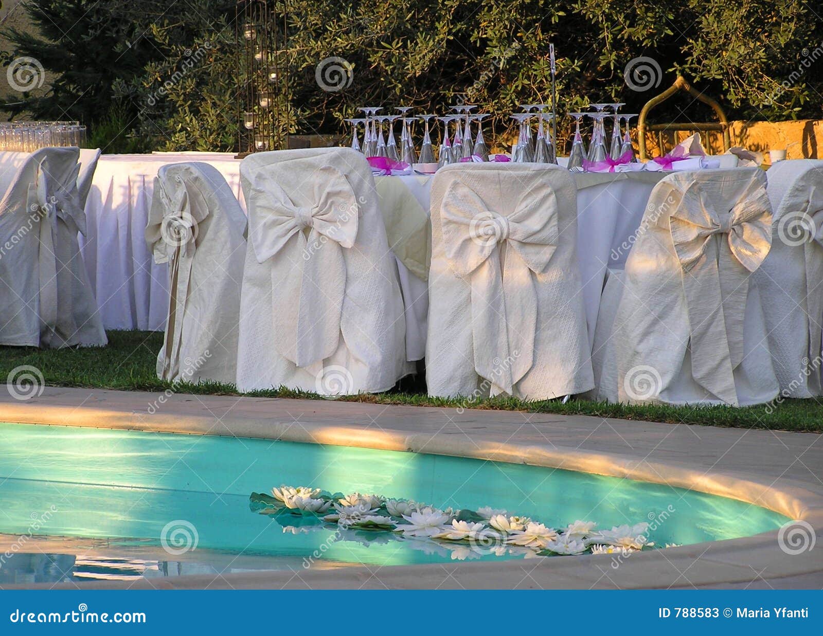 Wedding Reception Stock Image Image Of Food House Green 788583