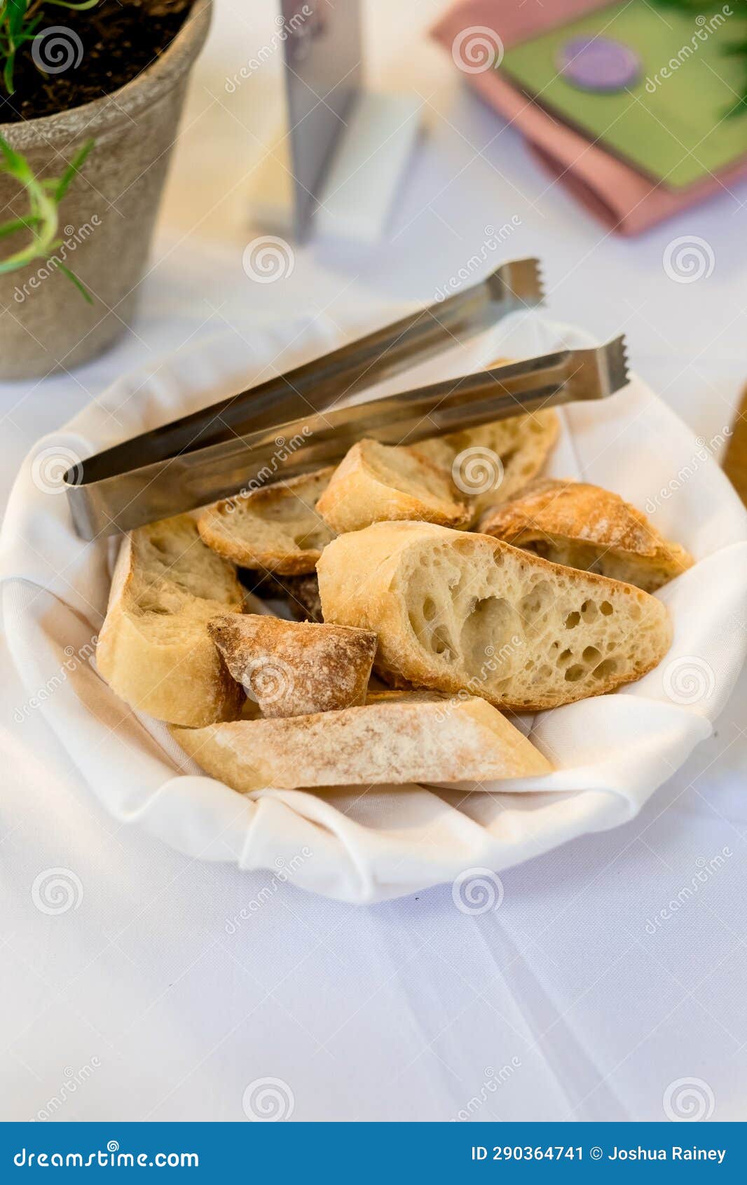 Wedding Reception Bread Basket Stock Image Image of baked, bread