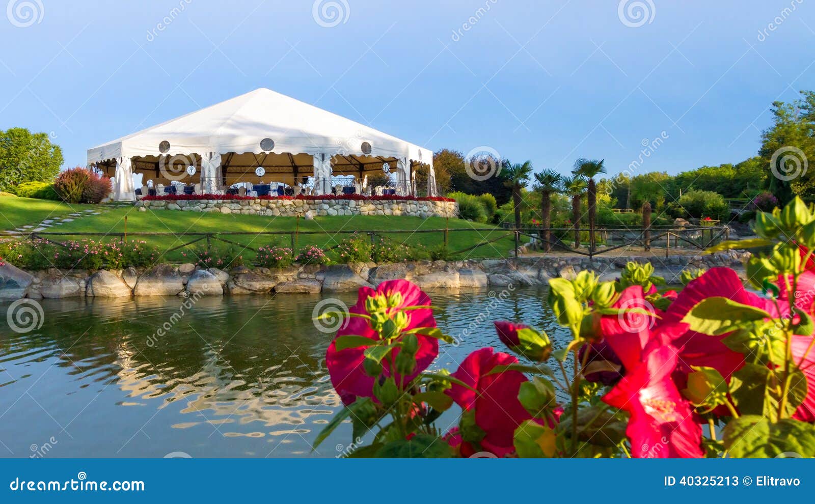 Wedding reception outdoor stock image. Image of dinner - 40325213