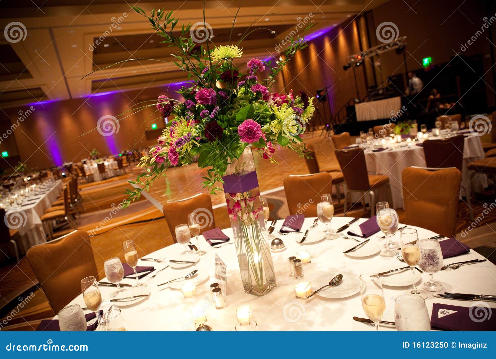 Wedding Reception Tables Stock Photo - Image: 16123250