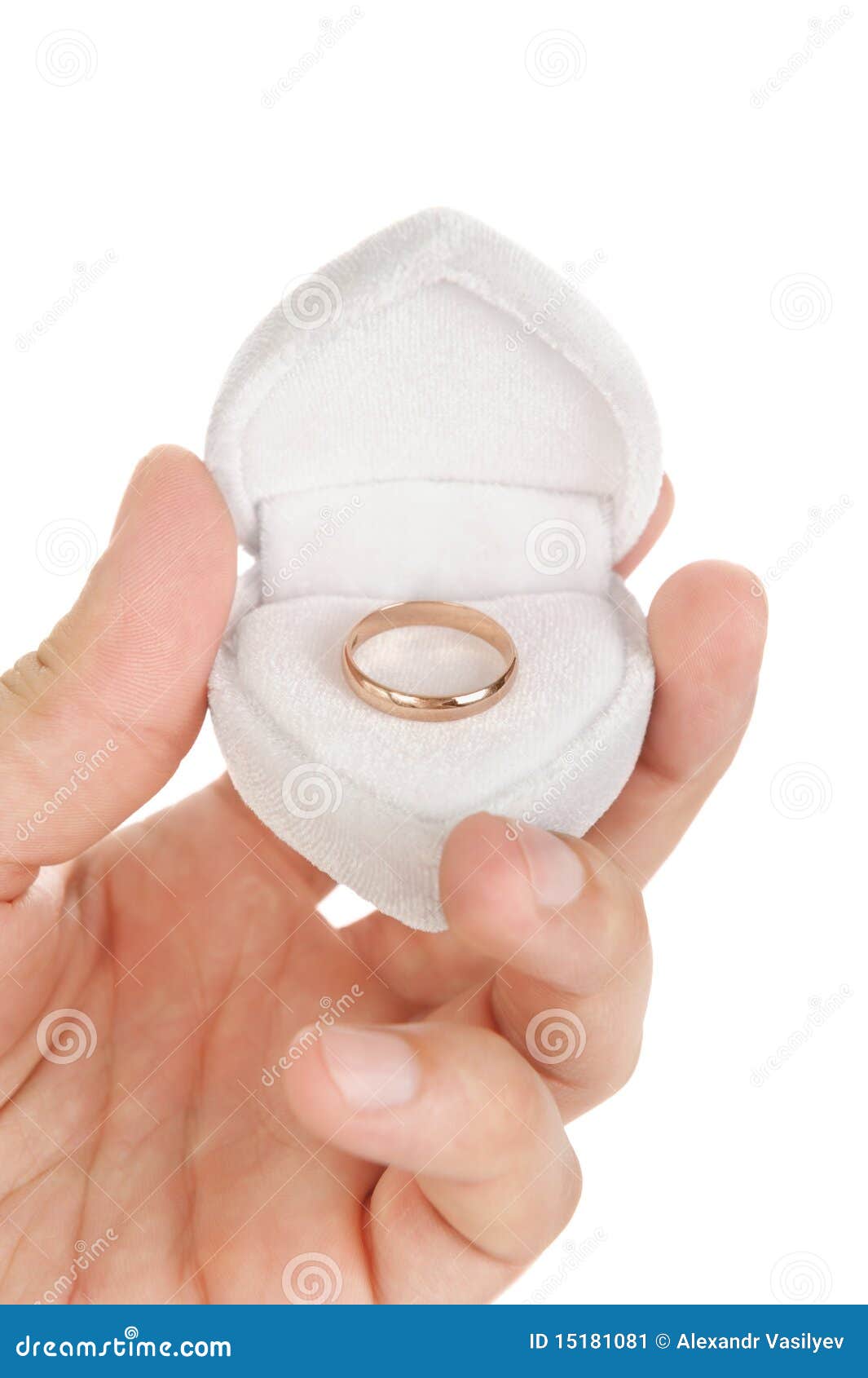 Wedding ring in a box stock image. Image of isolated 15181081