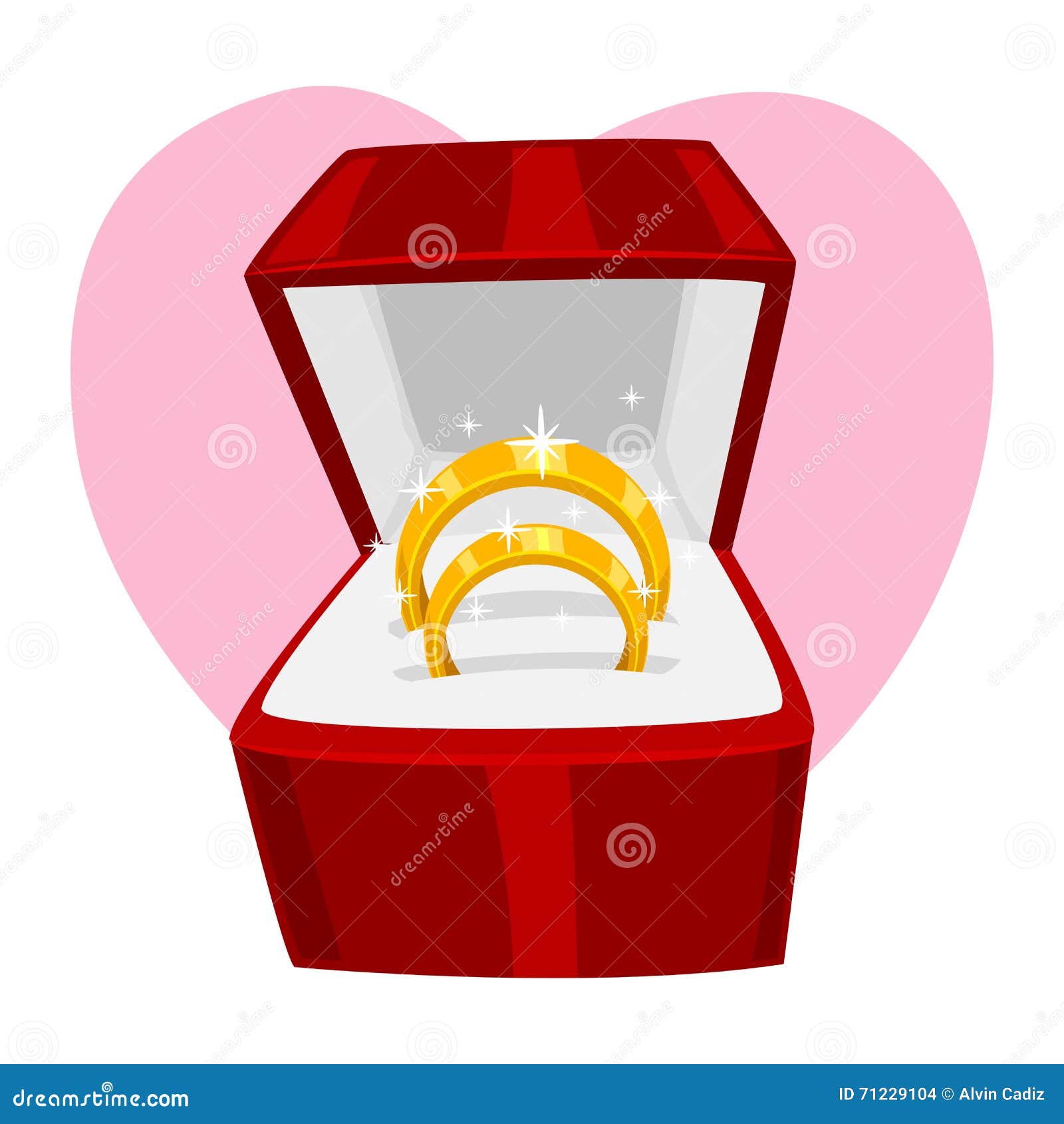 Wedding Ring in a box stock vector. Illustration of husband 71229104