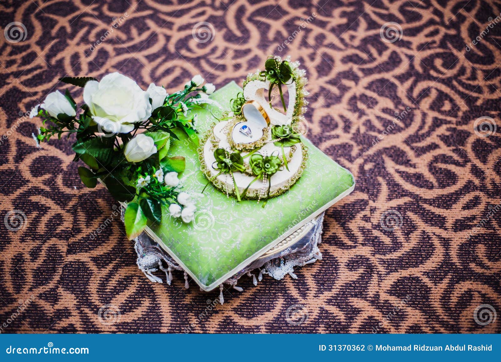 Wedding Ring Decoration stock photo. Image of clothing 31370362